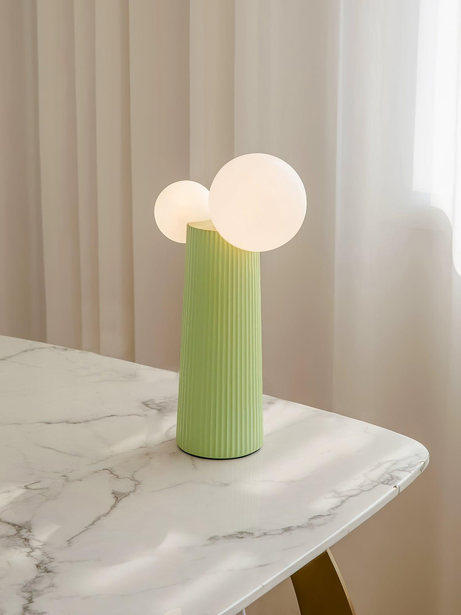 Zenithre Resin Plastic Table Lamp-Neutral Decor