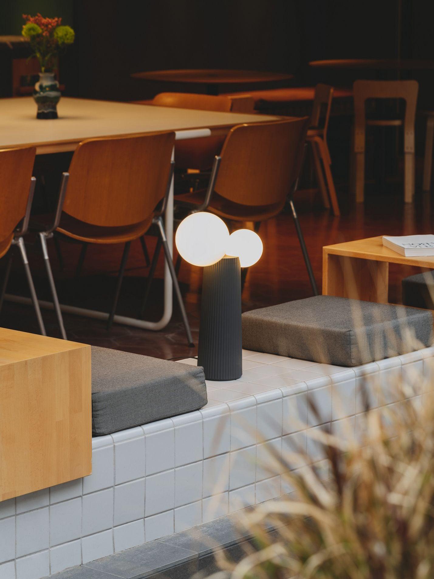 Zenithre Resin Plastic Table Lamp-Neutral Decor