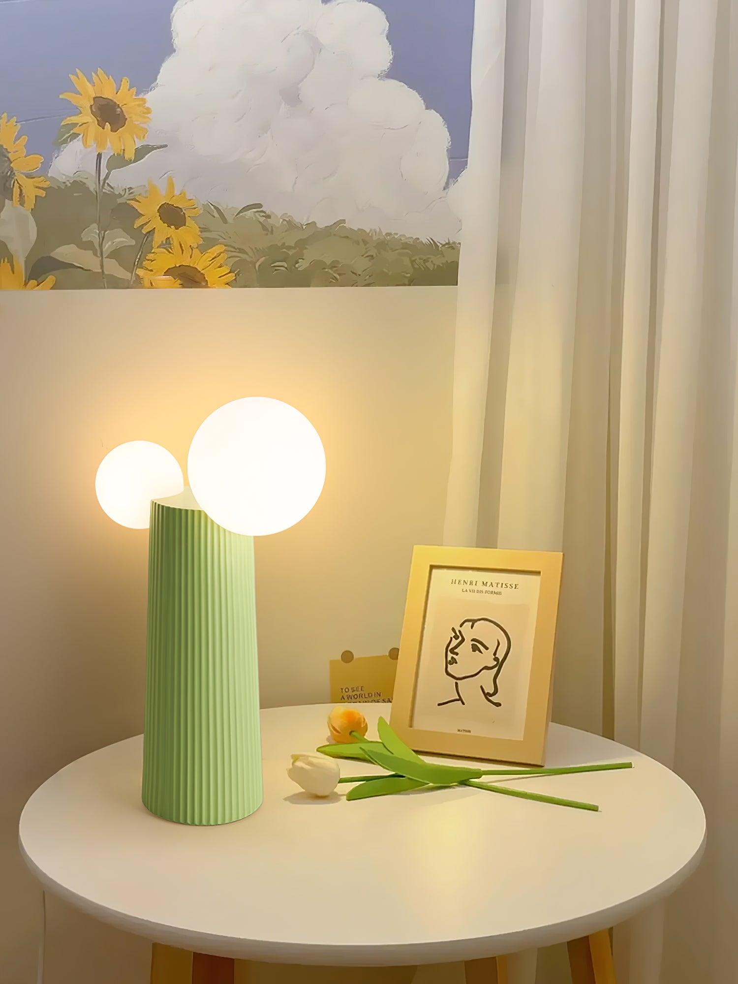 Zenithre Resin Plastic Table Lamp-Neutral Decor