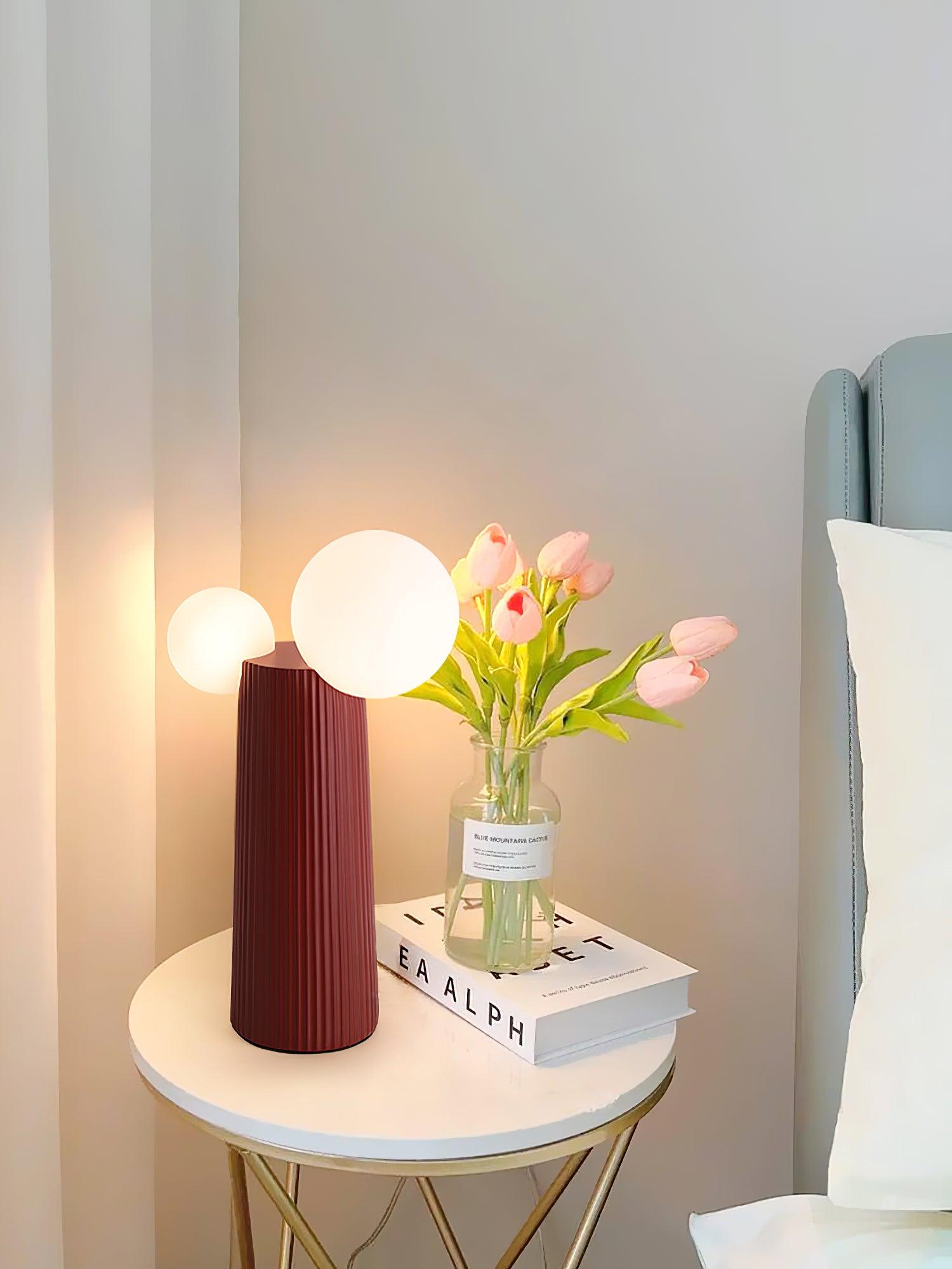 Zenithre Resin Plastic Table Lamp-Neutral Decor