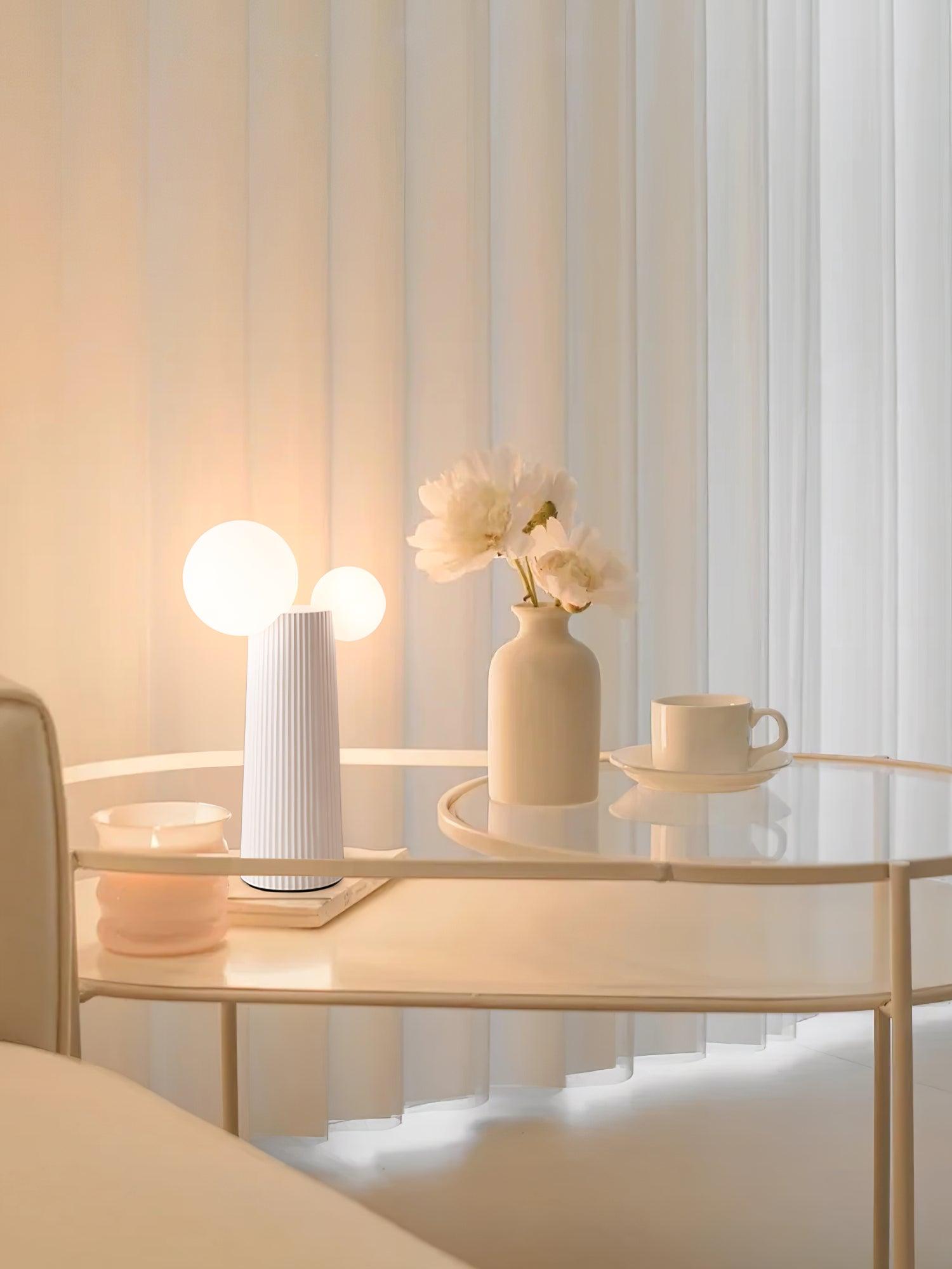 Zenithre Resin Plastic Table Lamp-Neutral Decor