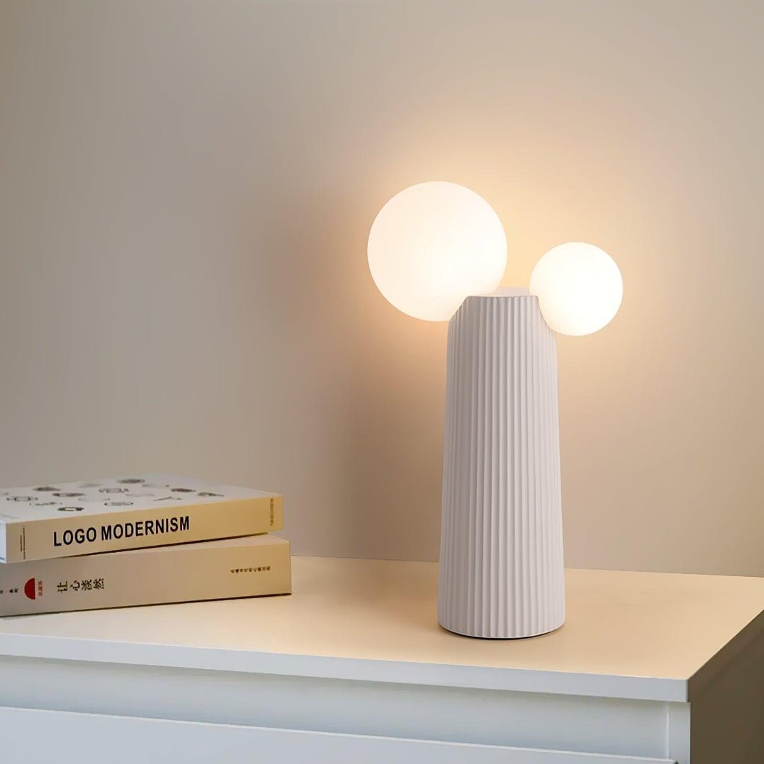 Zenithre Resin Plastic Table Lamp-Neutral Decor