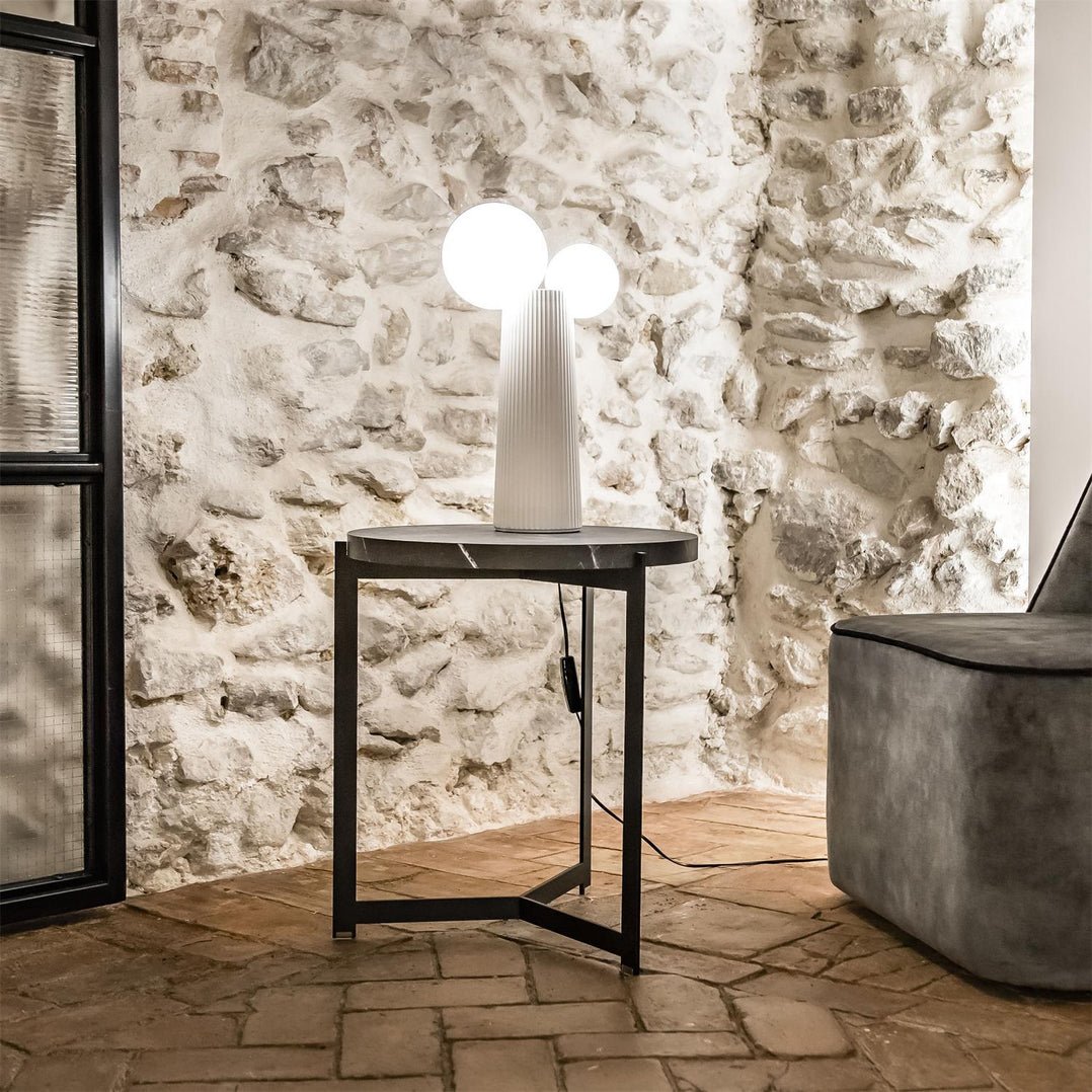 Zenithre Resin Plastic Table Lamp-Neutral Decor