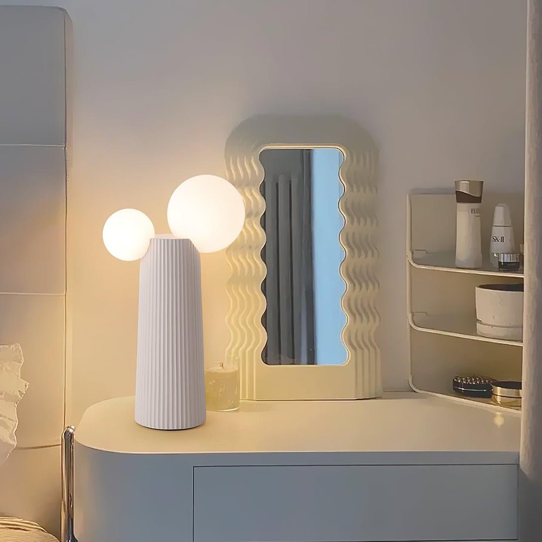 Zenithre Resin Plastic Table Lamp-Neutral Decor