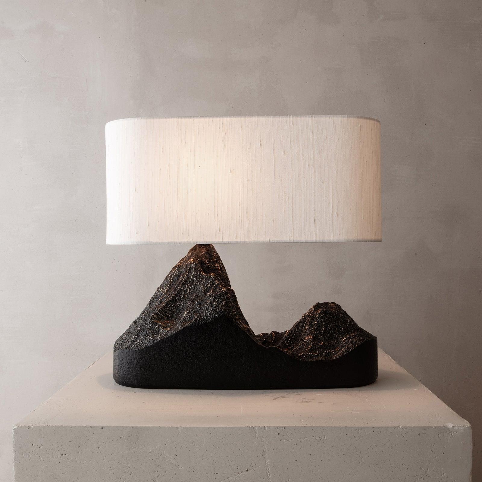 Della Natural Resin Table Lamp-Neutral Decor