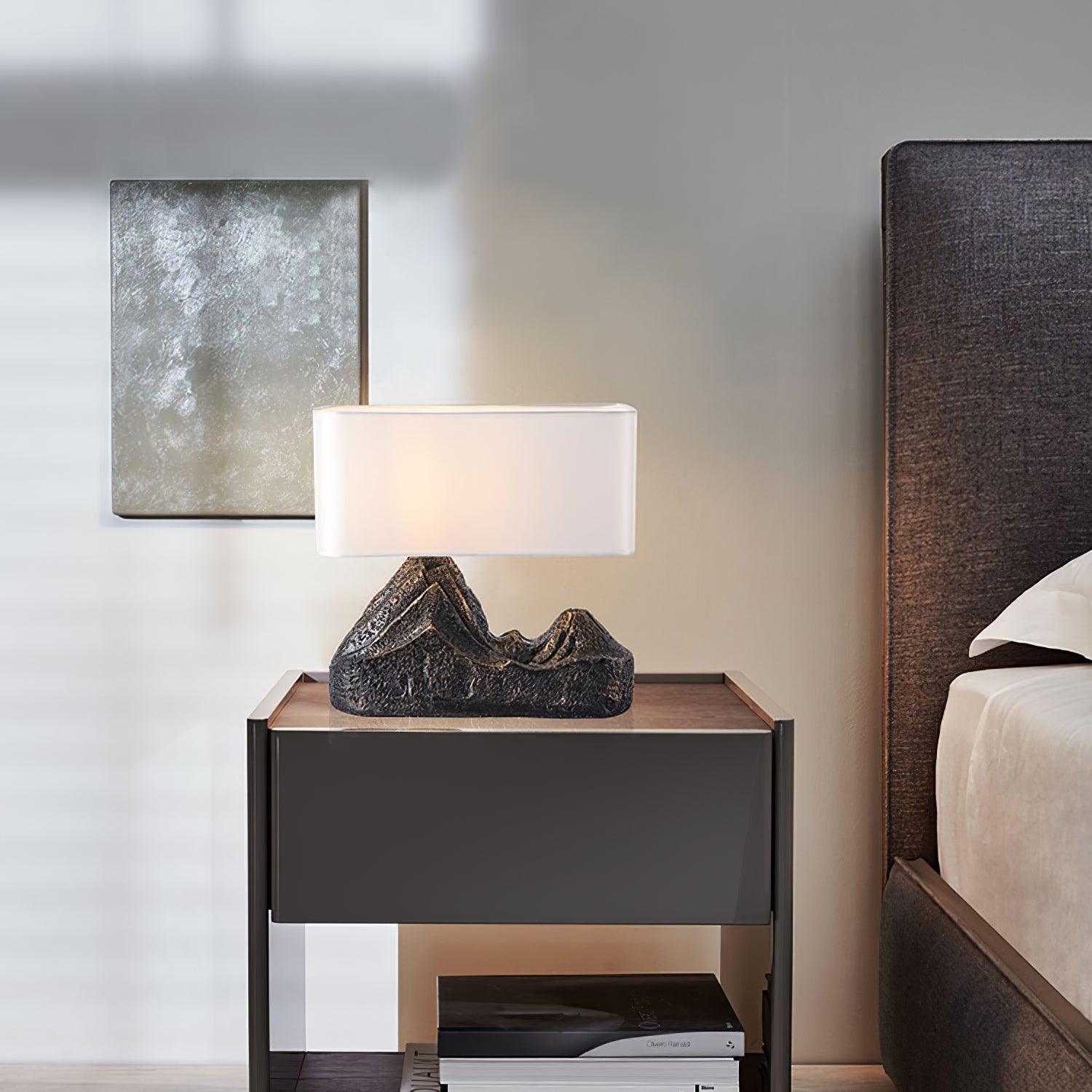 Della Natural Resin Table Lamp-Neutral Decor