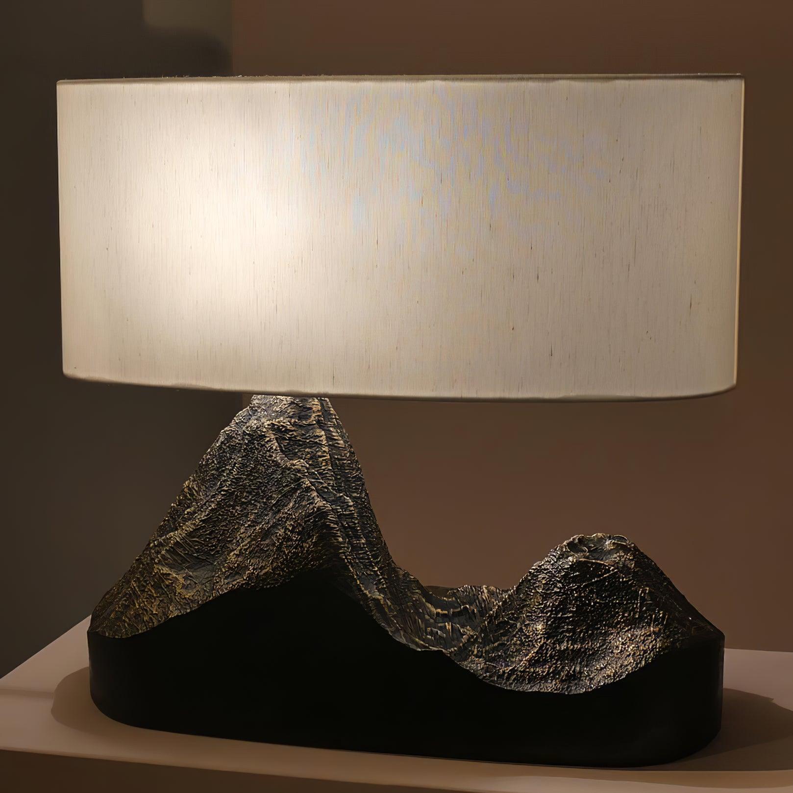 Della Natural Resin Table Lamp-Neutral Decor