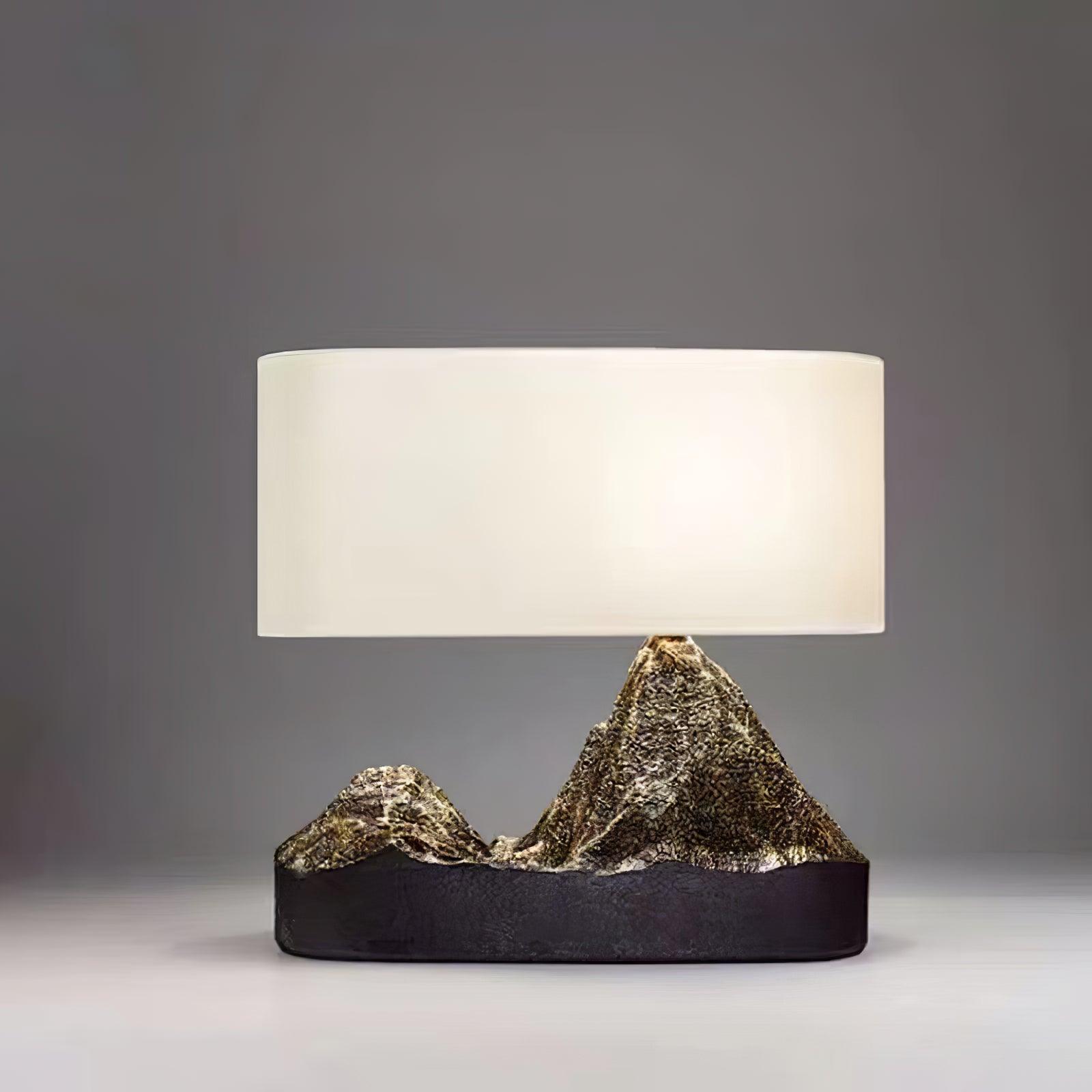 Della Natural Resin Table Lamp-Neutral Decor