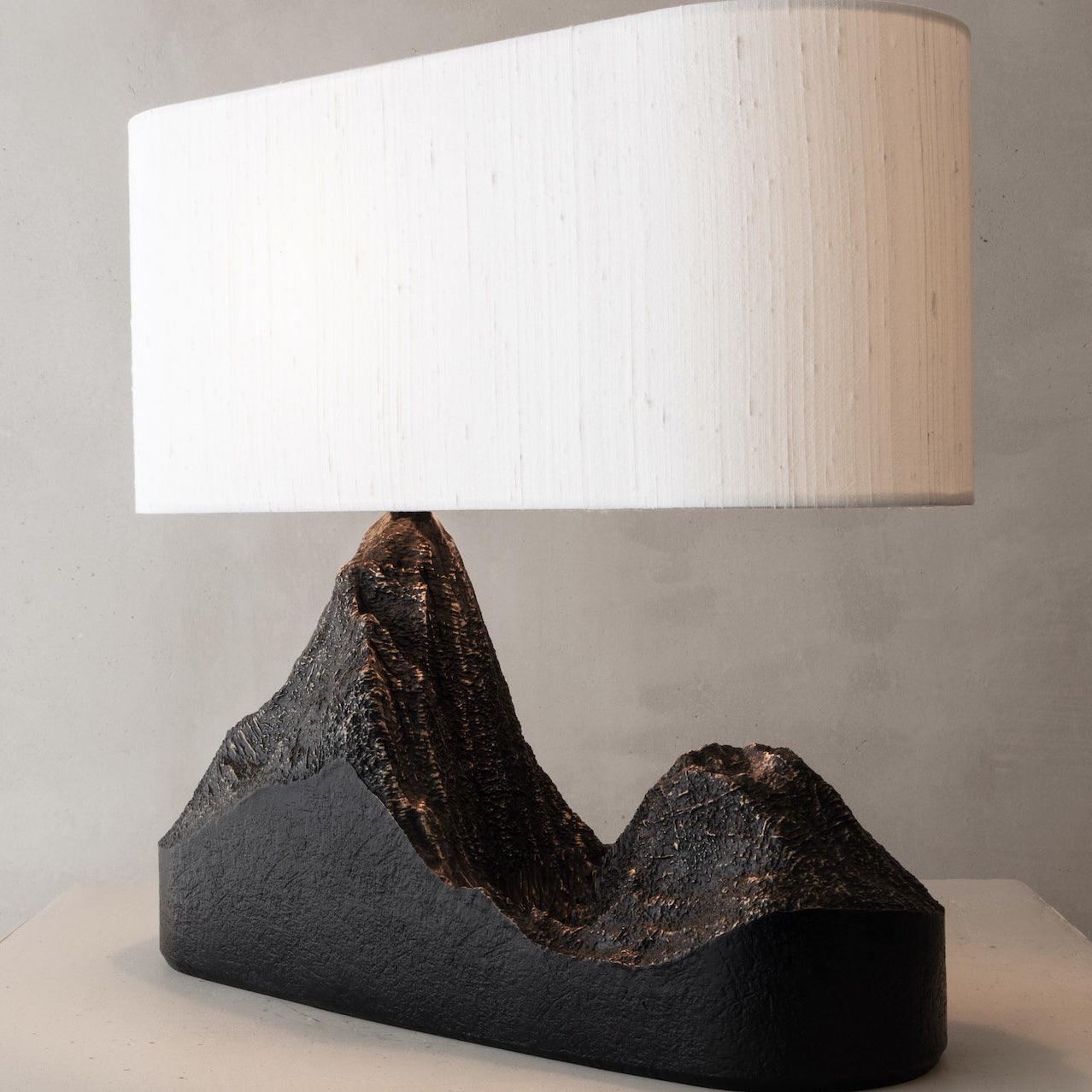 Della Natural Resin Table Lamp-Neutral Decor