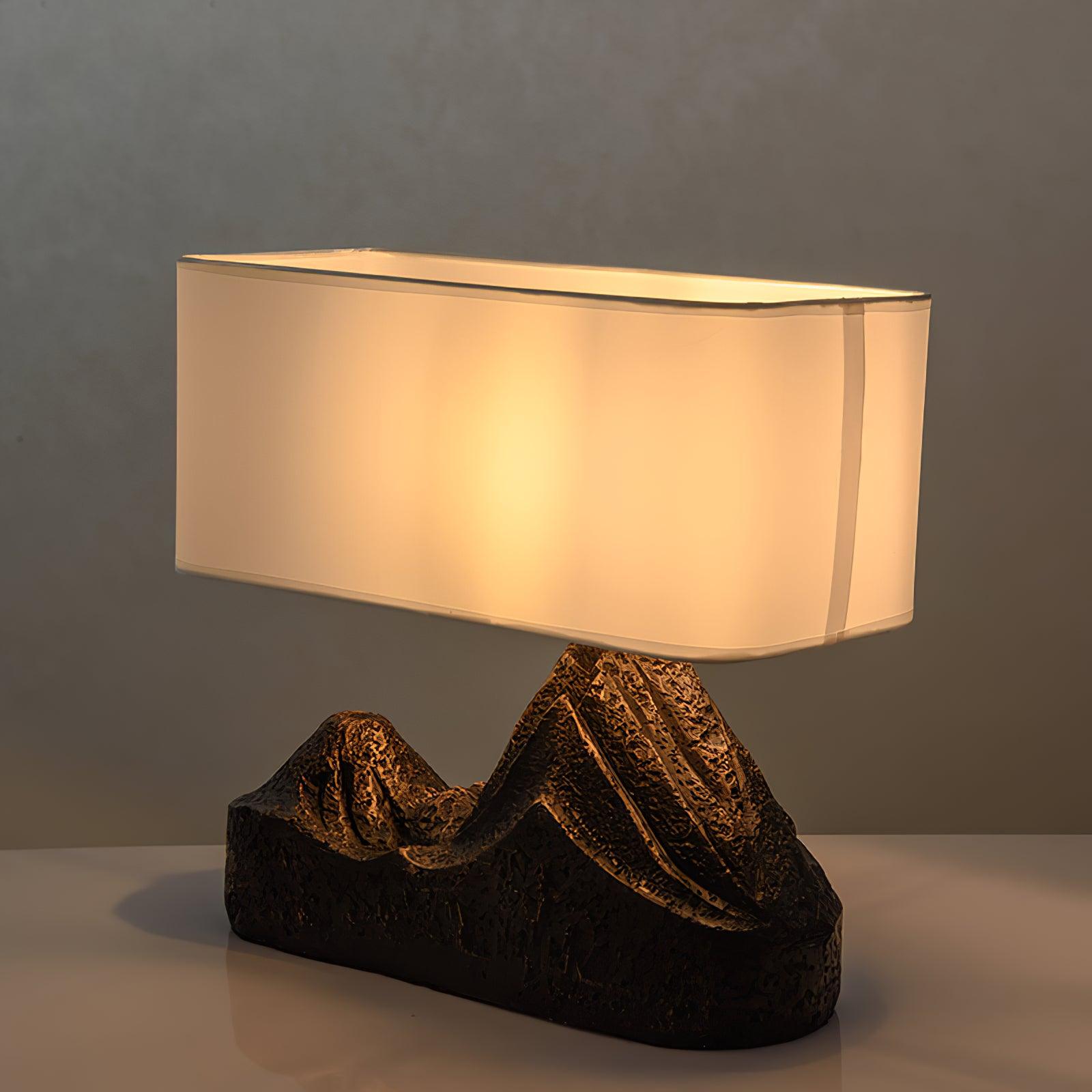 Della Natural Resin Table Lamp-Neutral Decor