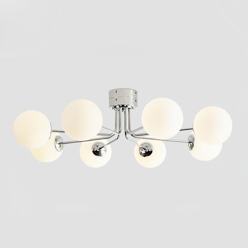 Othien Ceiling Lamp Gold White Globe-Neutral Decor