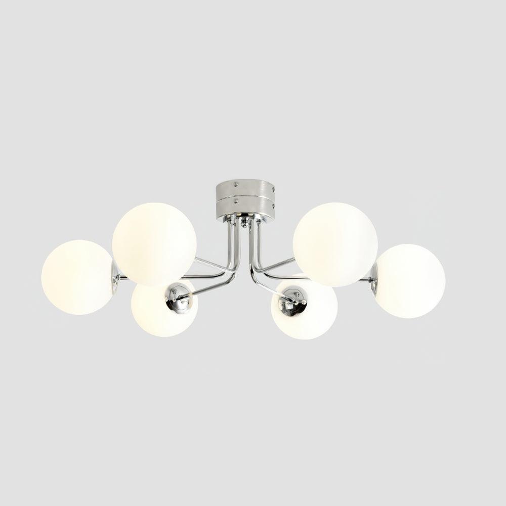 Othien Ceiling Lamp Gold White Globe-Neutral Decor