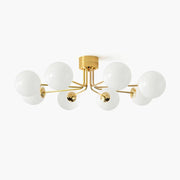 Othien Ceiling Lamp Gold White Globe-Neutral Decor