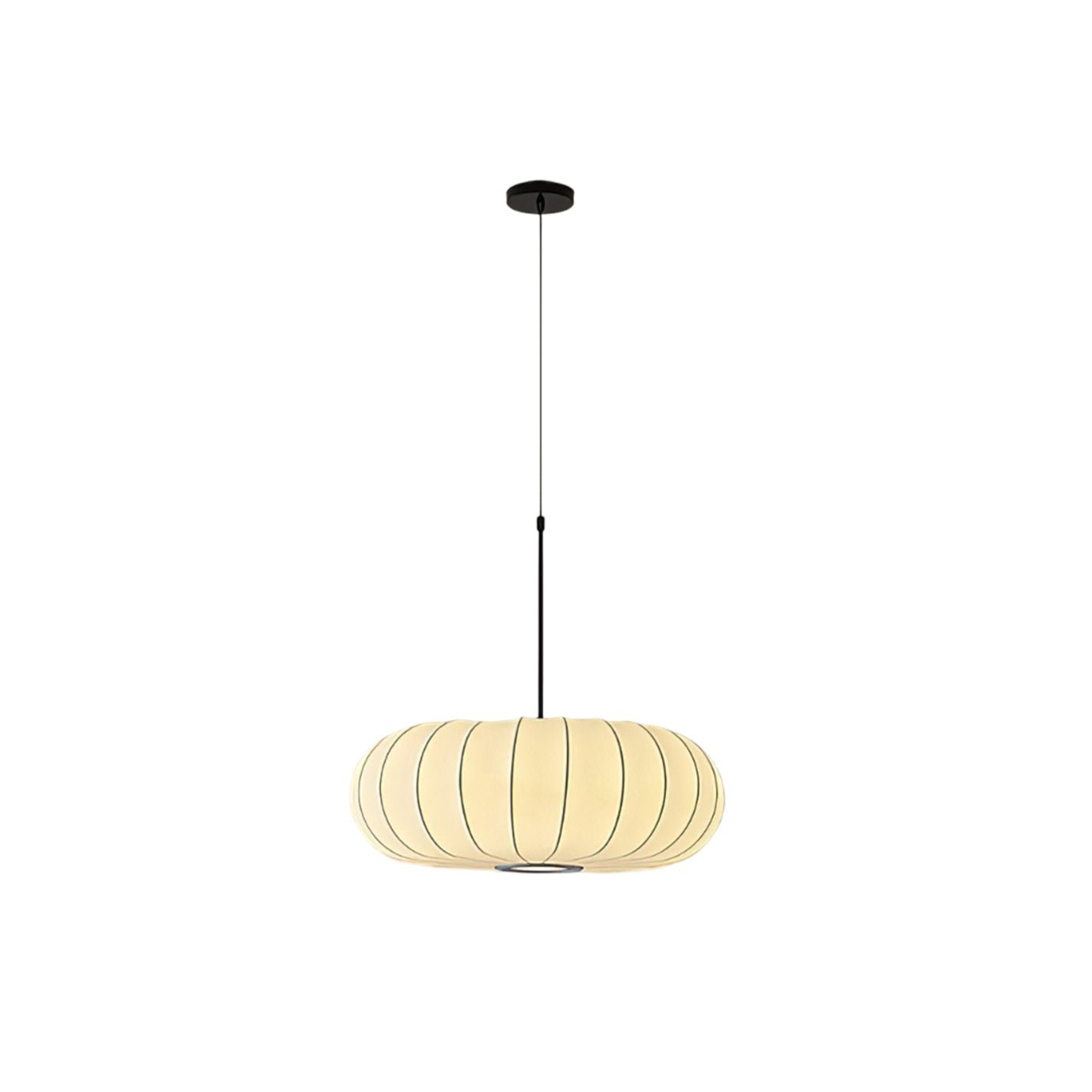 Lantern Silk Pendant Lamp-Neutral Decor