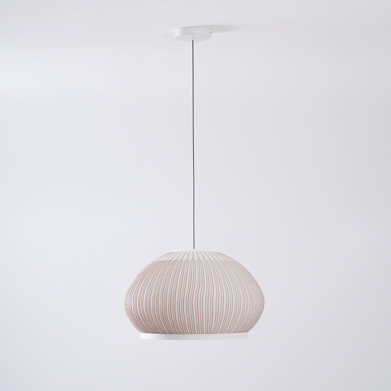 Blythe Minimalist Fabric Pendant Light-Neutral Decor