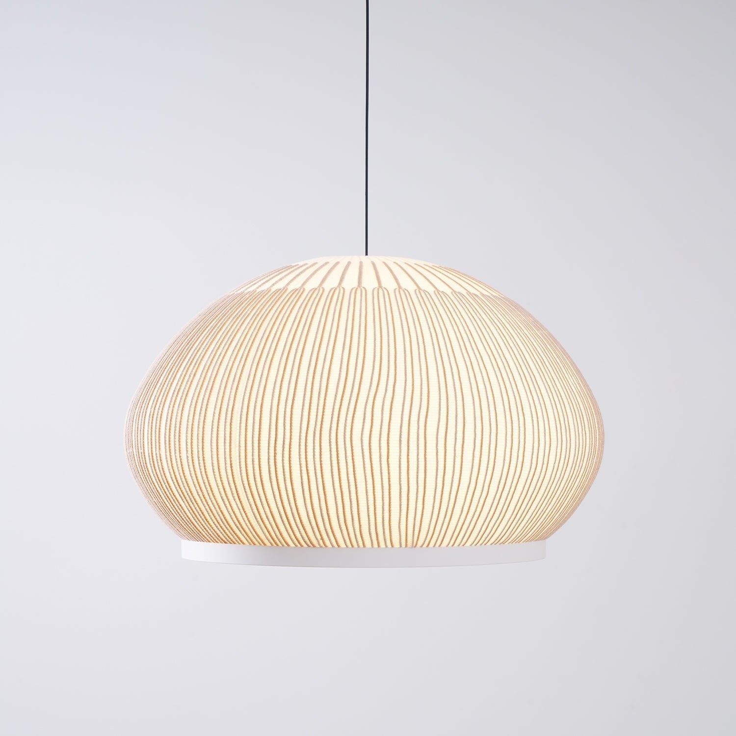 Blythe Minimalist Fabric Pendant Light-Neutral Decor