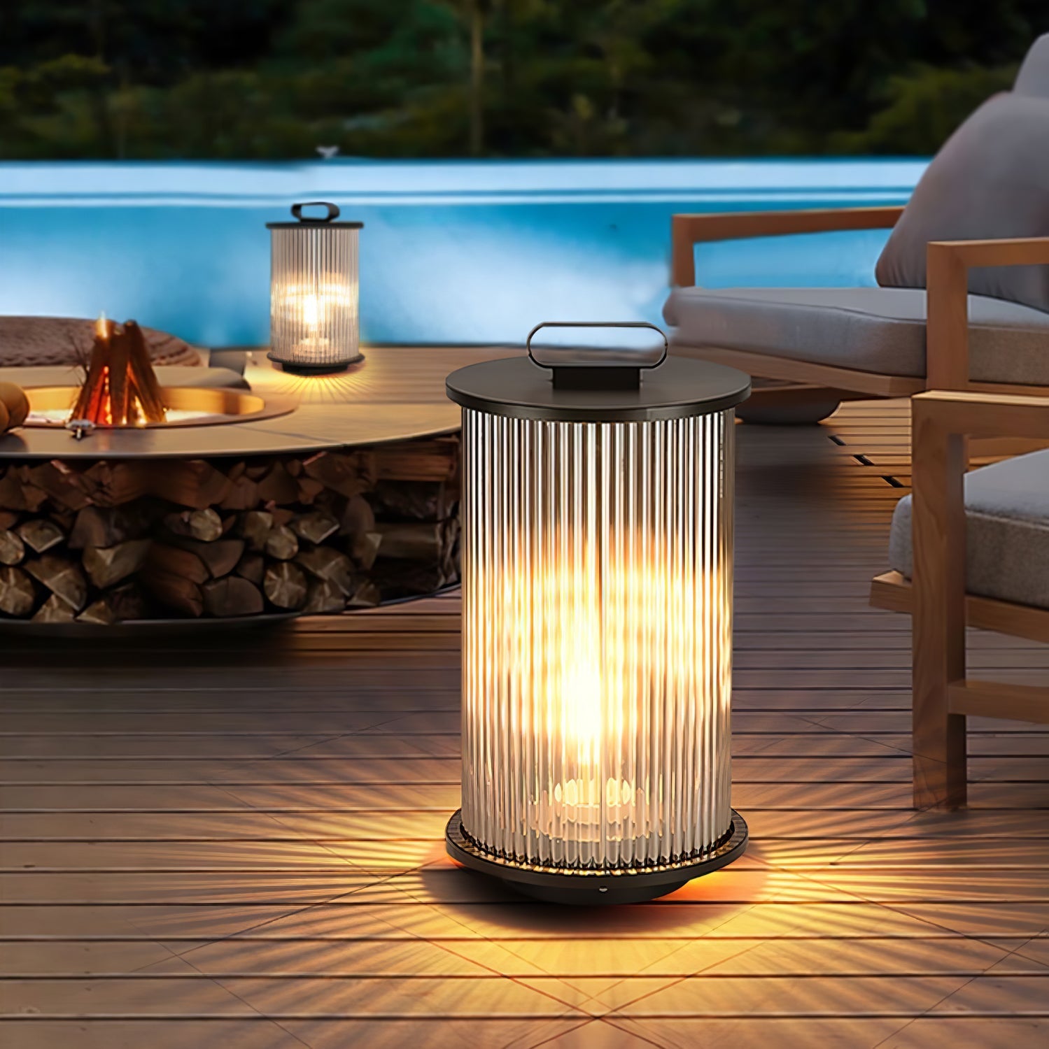 Niri Steel Acrylic Minimalist Floor Lamp-Neutral Decor