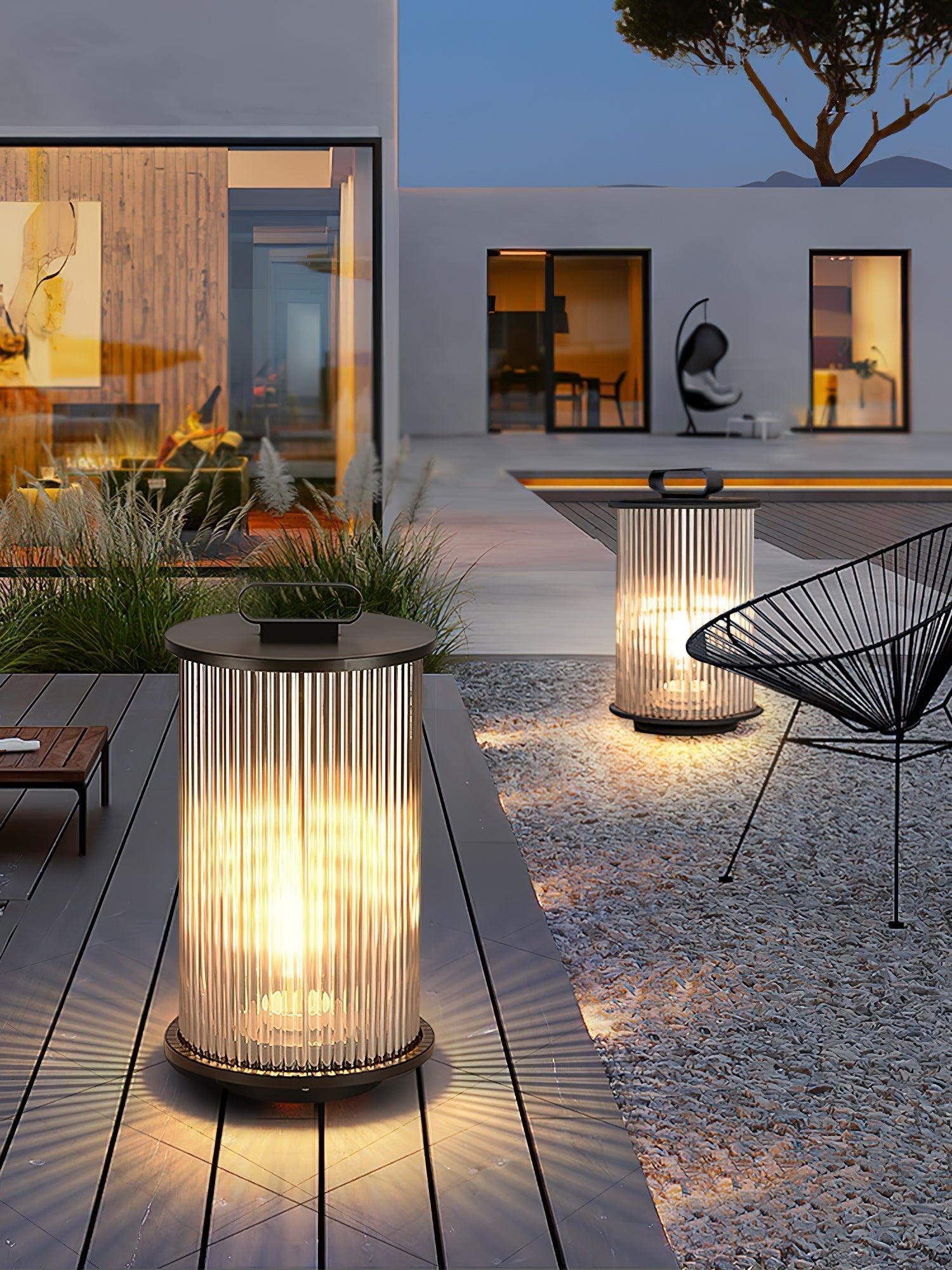 Niri Steel Acrylic Minimalist Floor Lamp-Neutral Decor