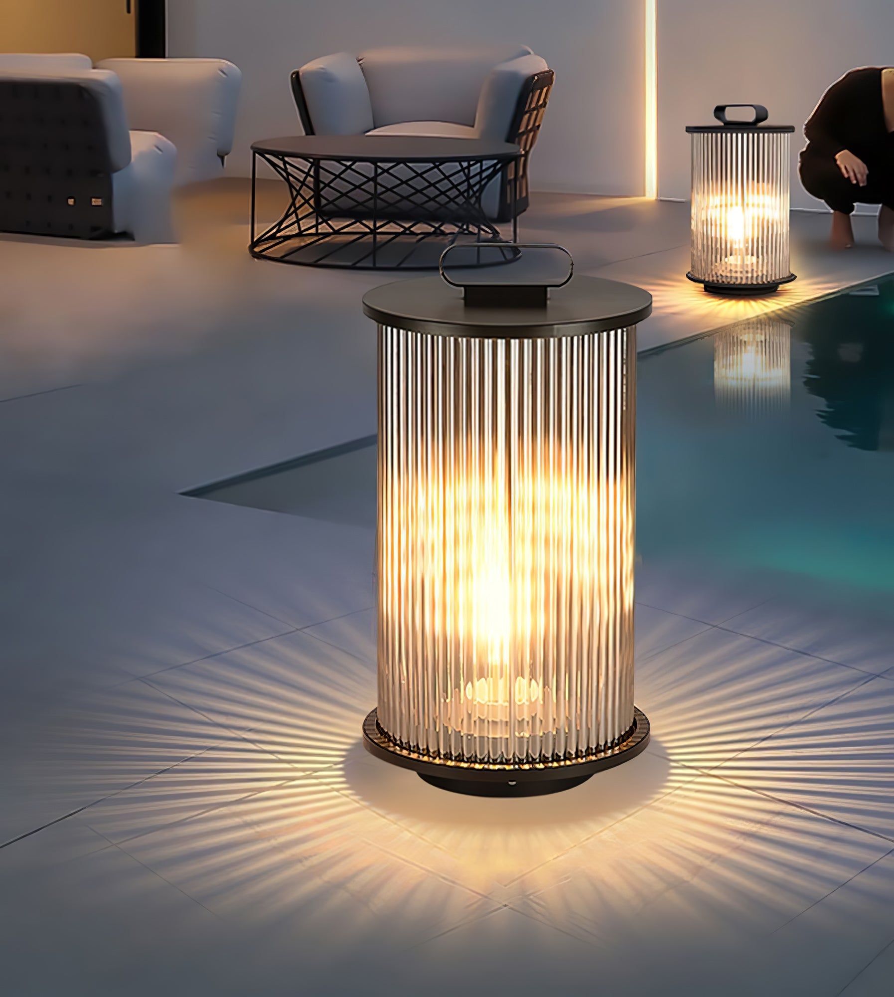 Aqur Modern Outdoor Light-Neutral Decor