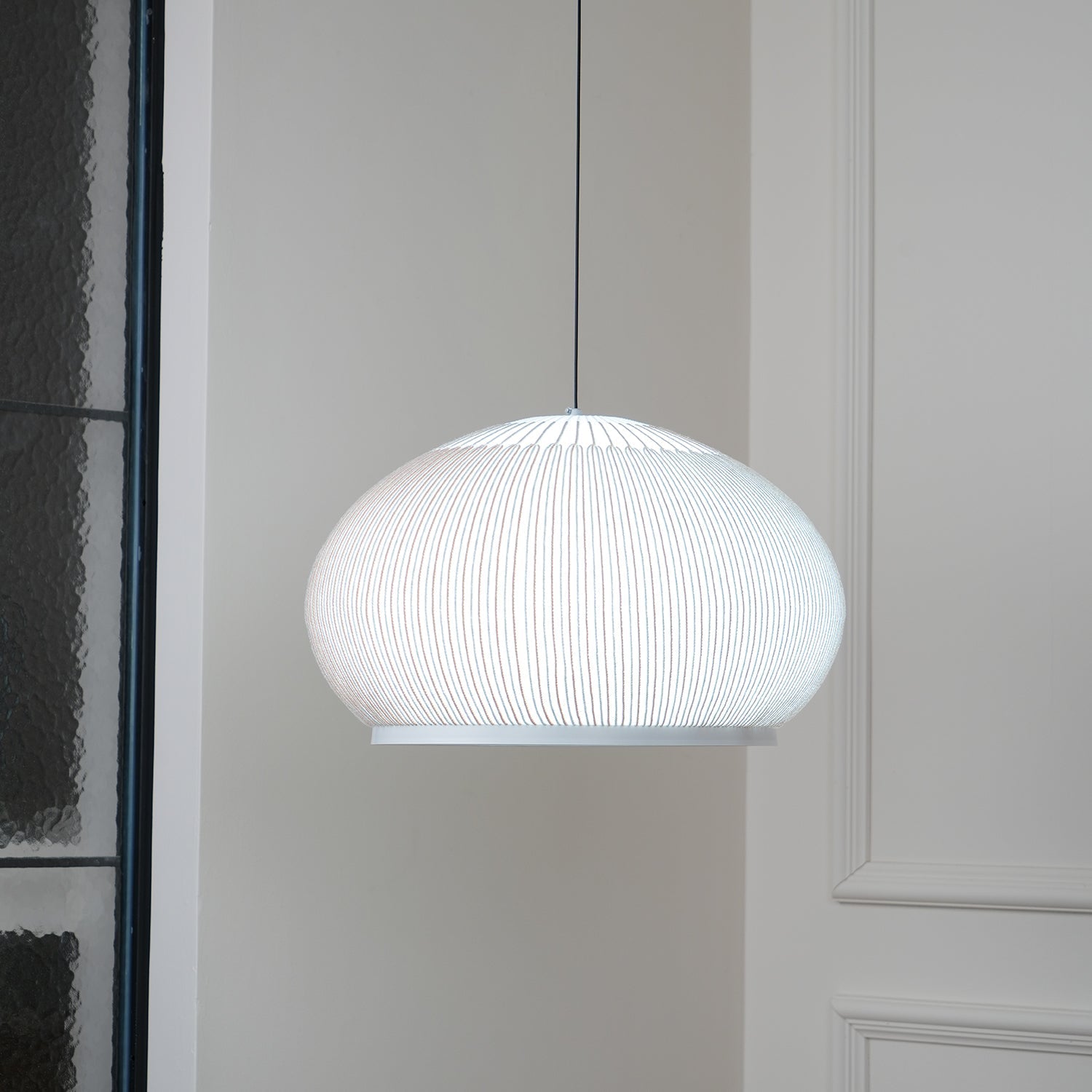 Blythe Minimalist Fabric Pendant Light-Neutral Decor