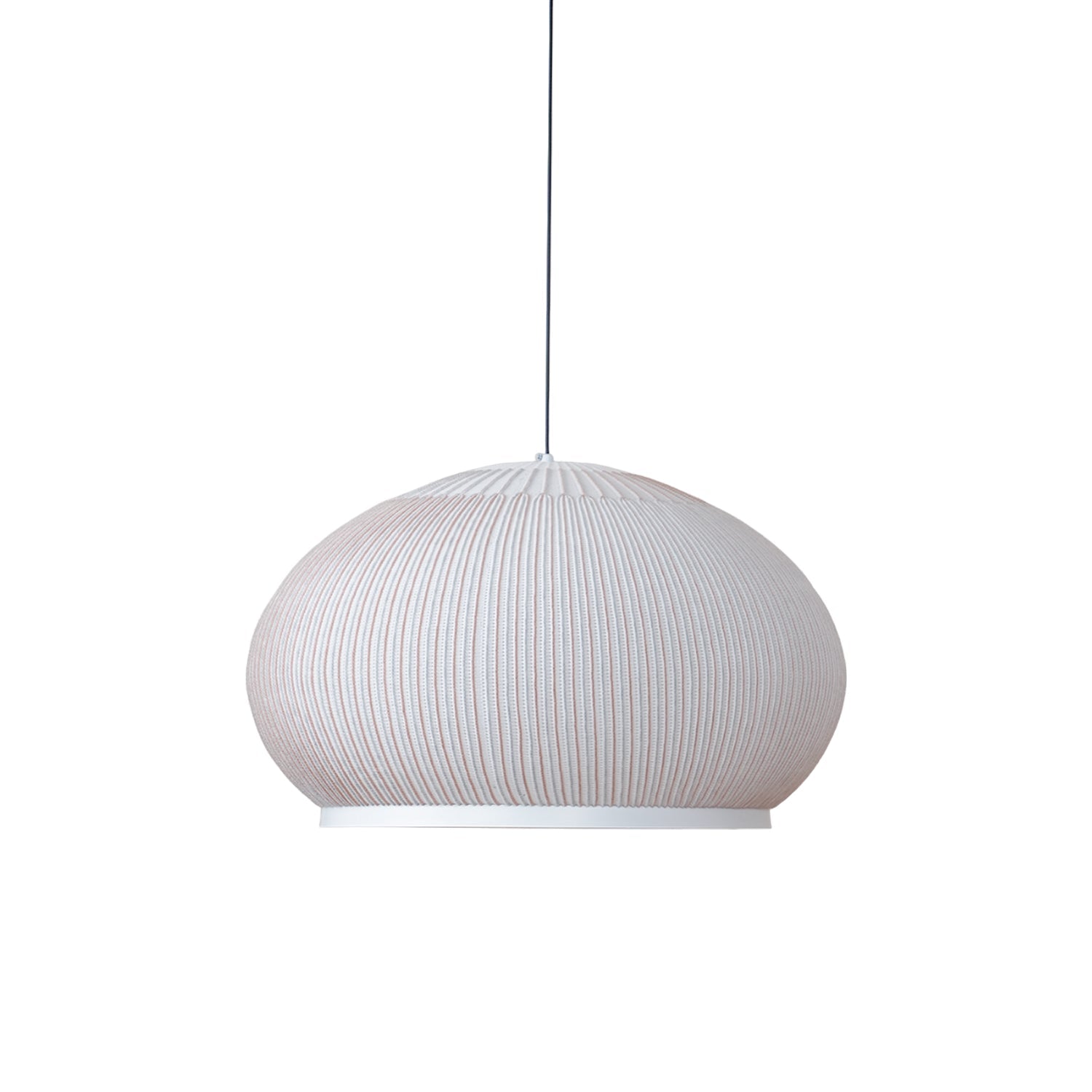 Blythe Minimalist Fabric Pendant Light-Neutral Decor