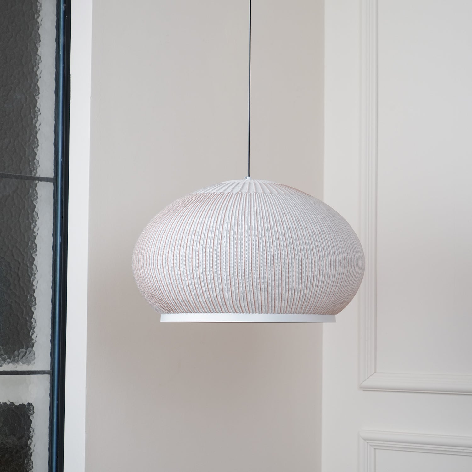 Blythe Minimalist Fabric Pendant Light-Neutral Decor
