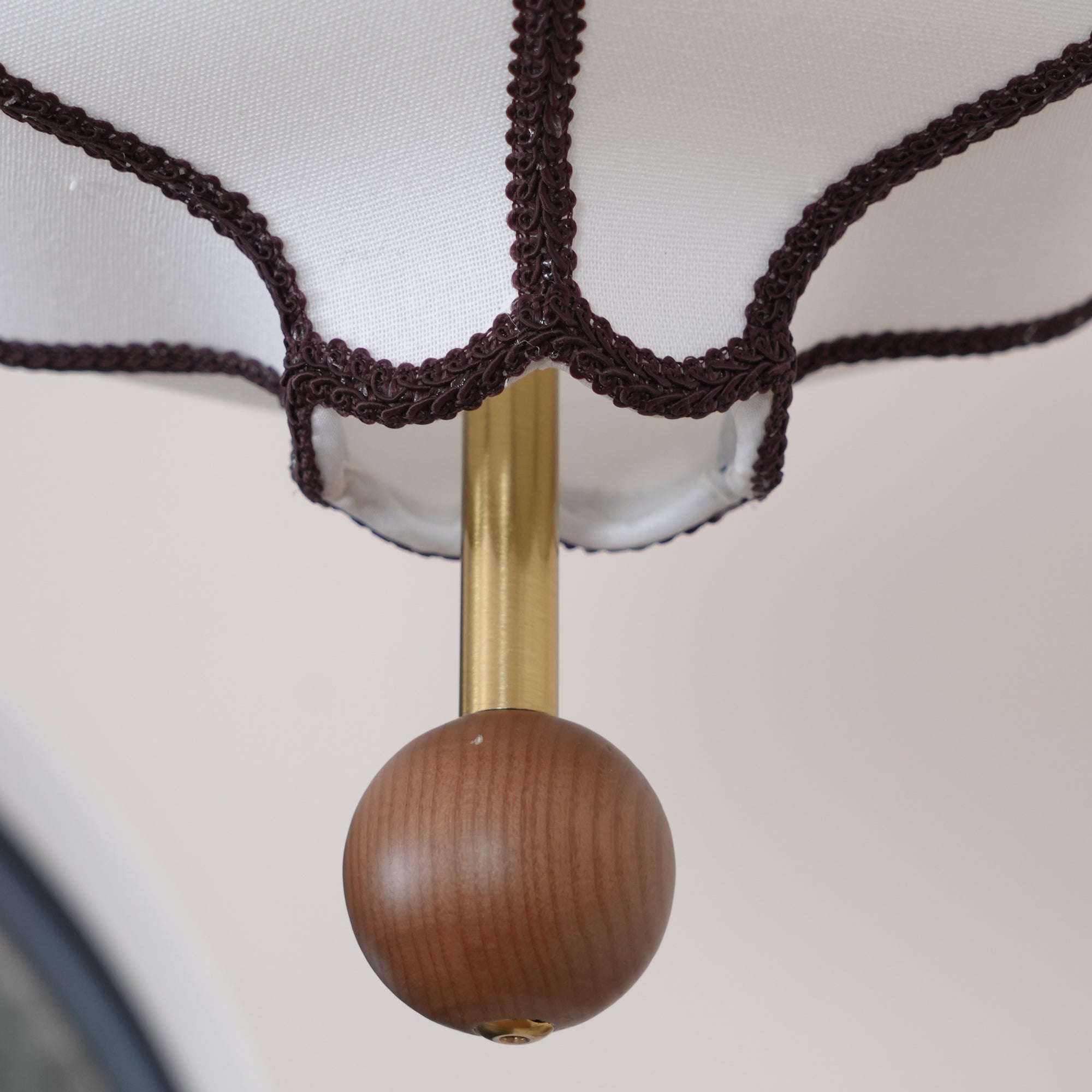 Lustra Pendant Light Lantern Fabric for Living Room-Neutral Decor