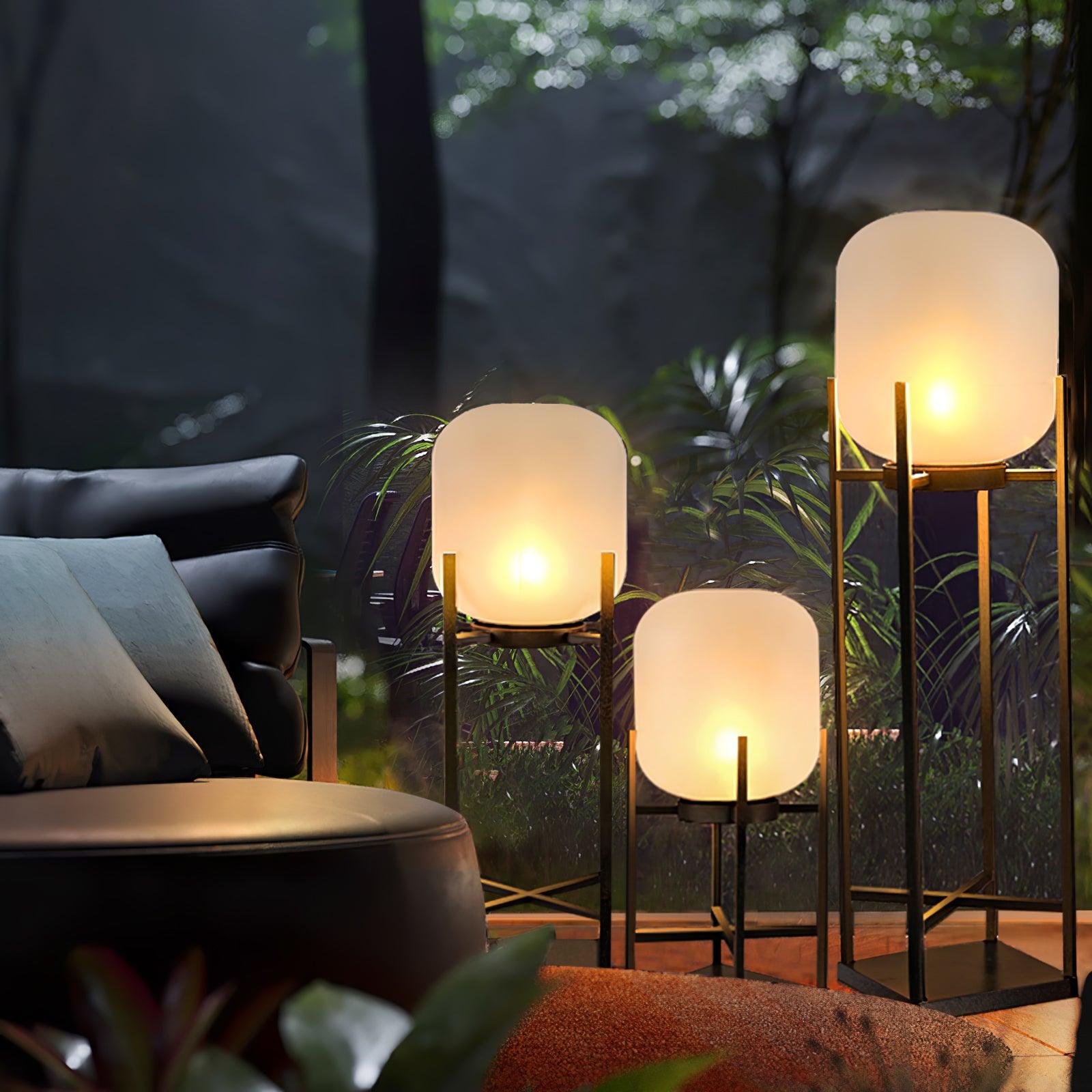 Sevenq Floor Lamp Lantern-Neutral Decor