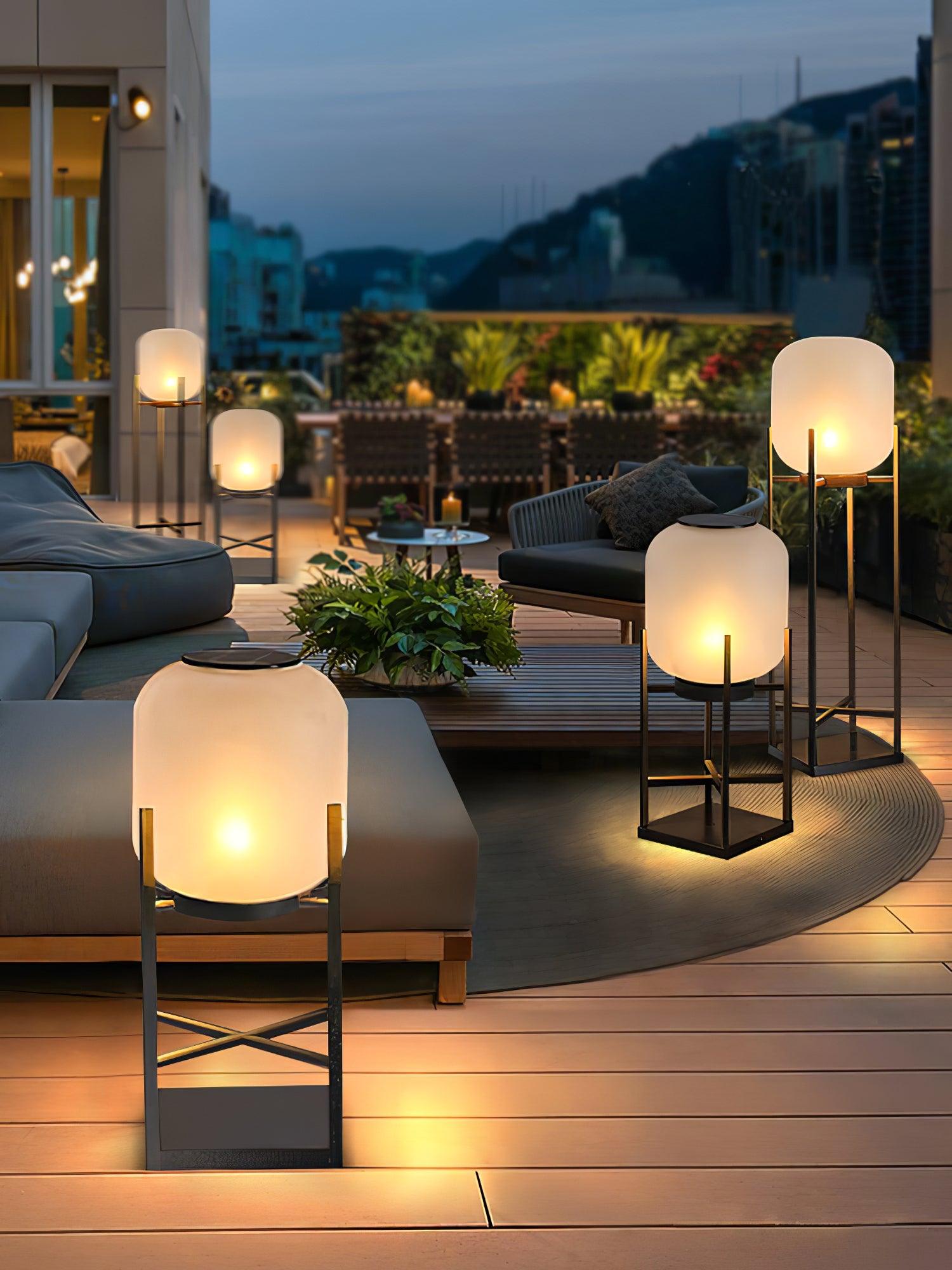 Sevenq Floor Lamp Lantern-Neutral Decor