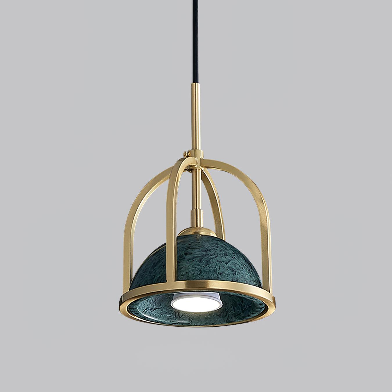 Cubo Modern Brass Pendant Lamp-Neutral Decor