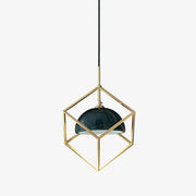Cubo Modern Brass Pendant Lamp-Neutral Decor