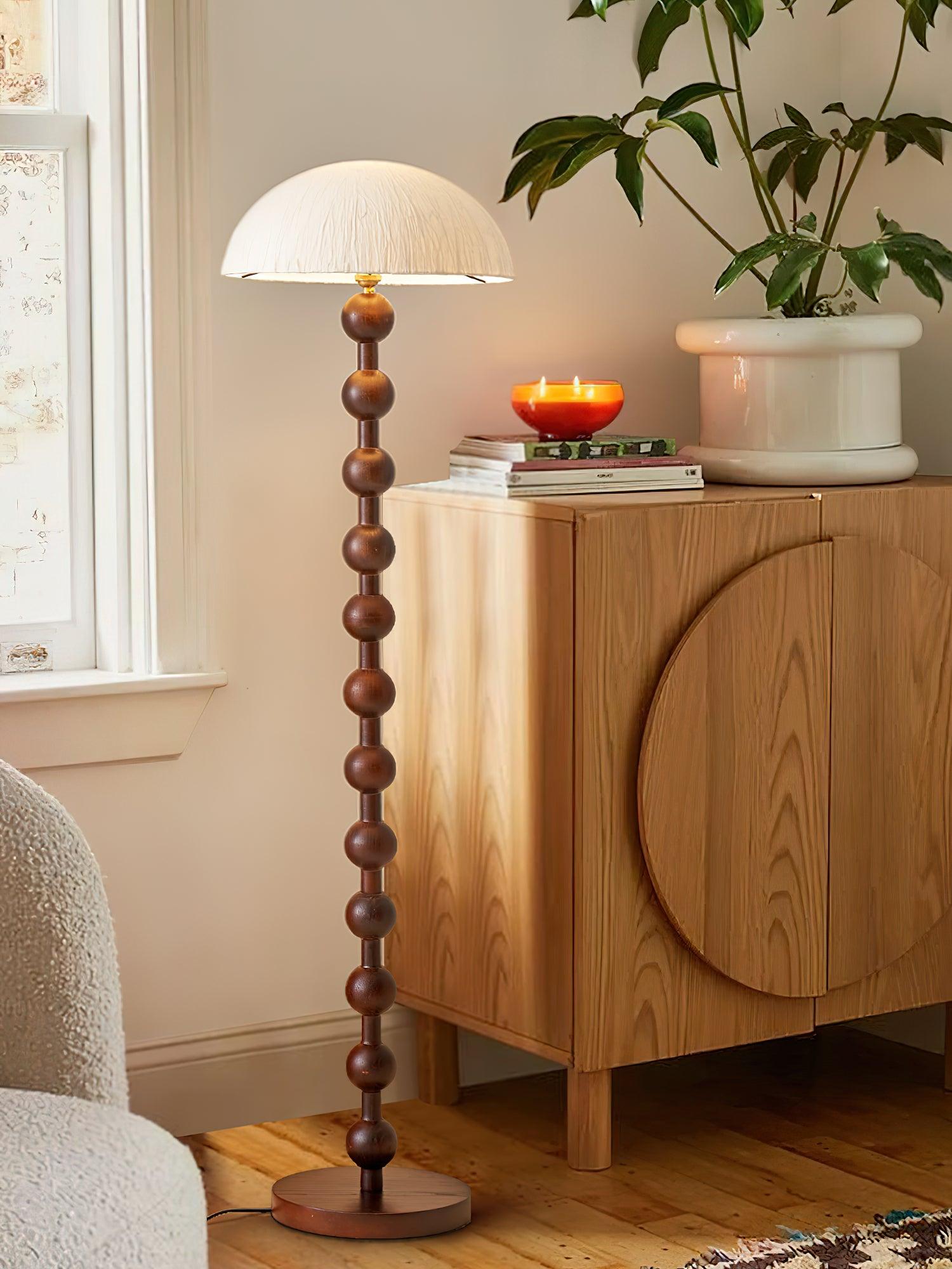 Lyliril Retro Wood Floor Lamp-Neutral Decor