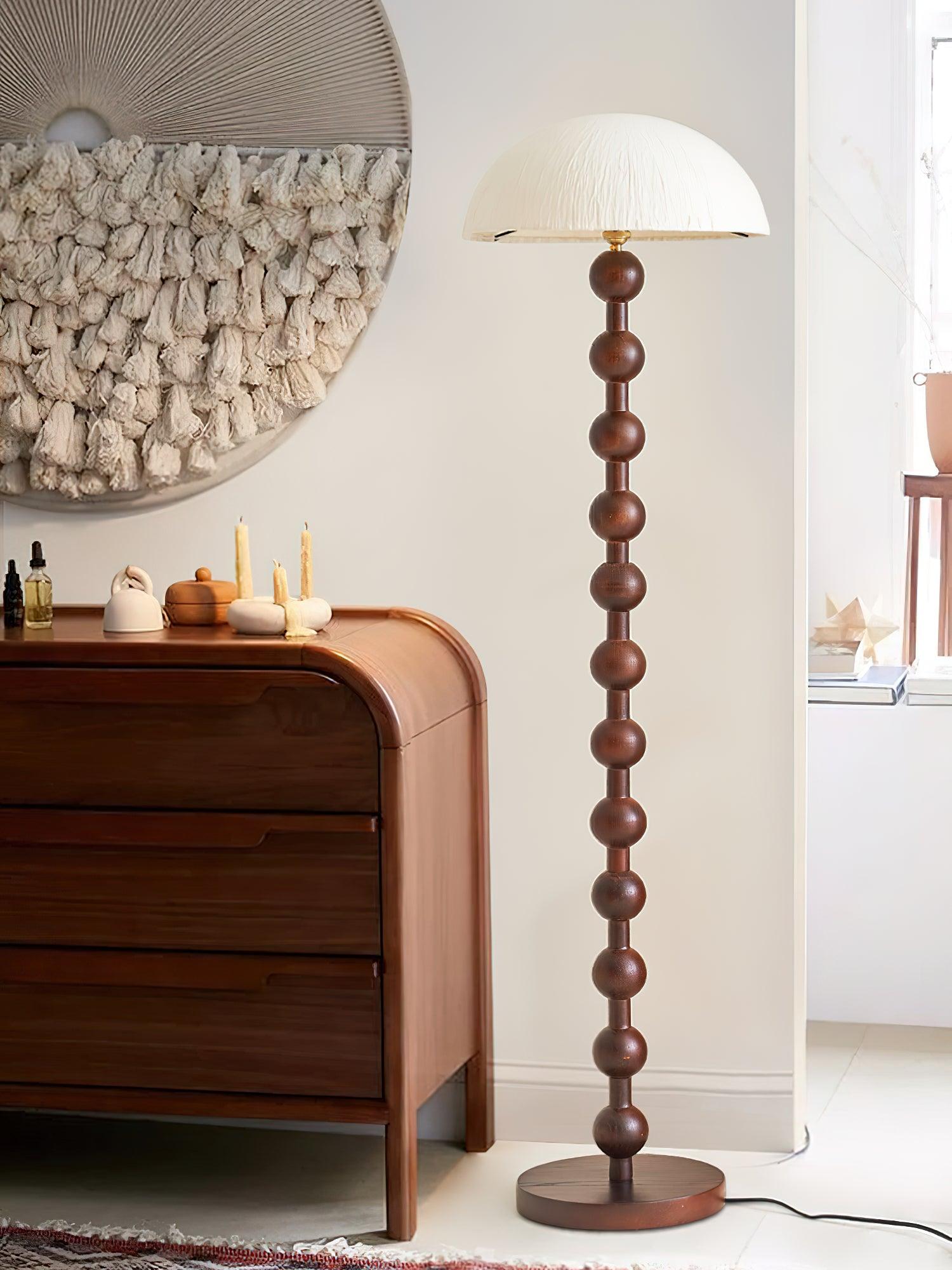 Lyliril Retro Wood Floor Lamp-Neutral Decor