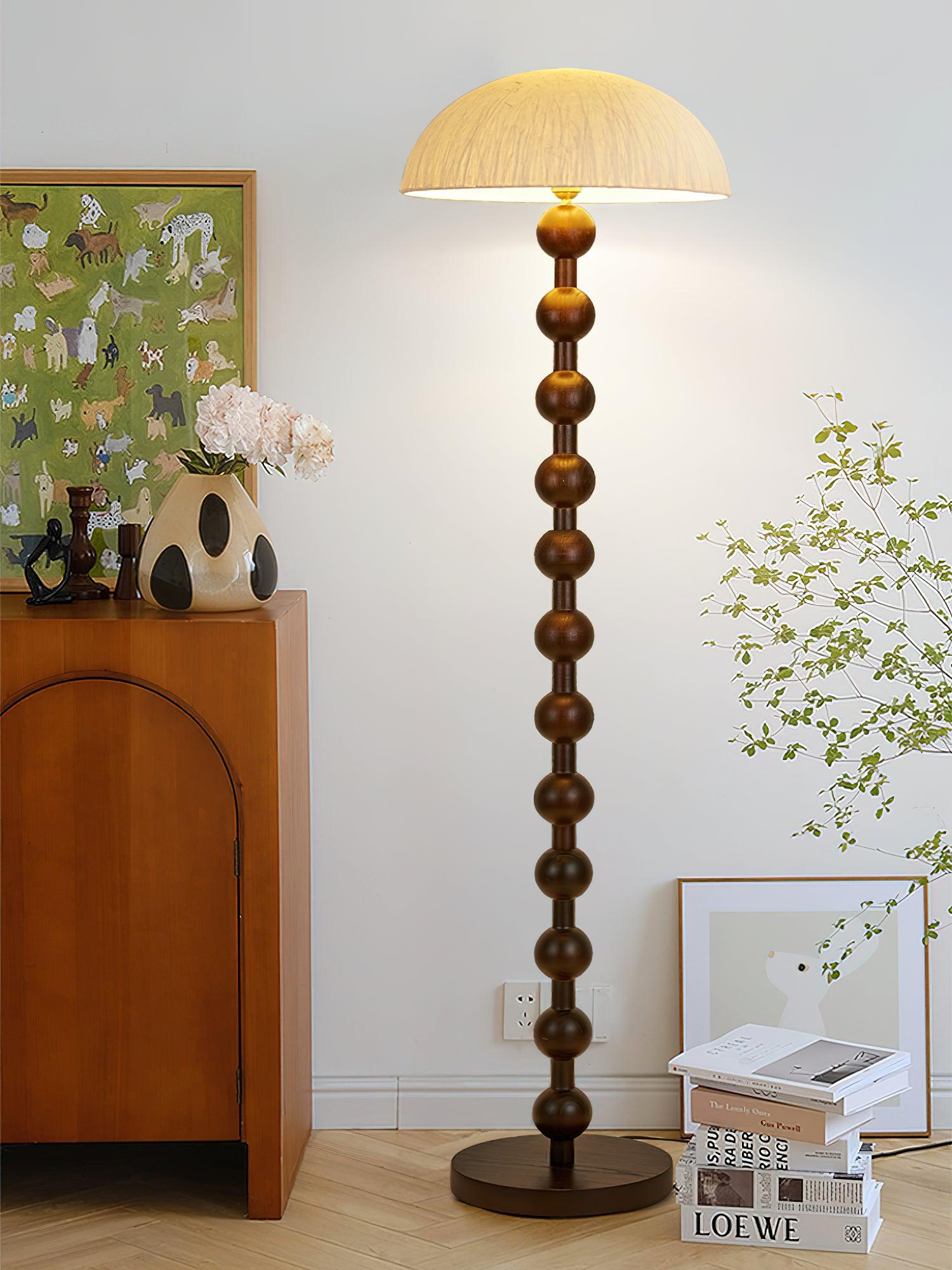 Lyliril Retro Wood Floor Lamp-Neutral Decor