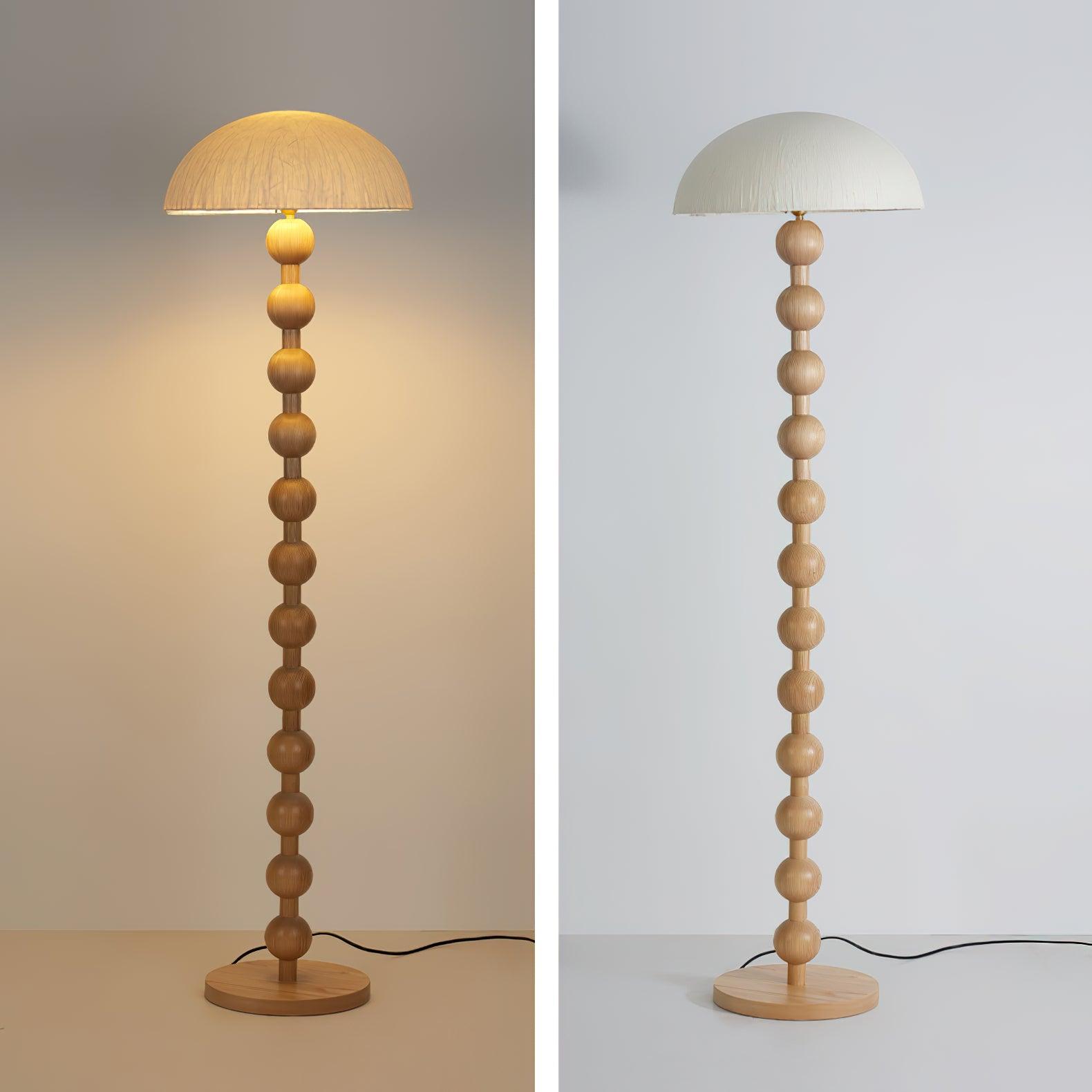 Lyliril Retro Wood Floor Lamp-Neutral Decor