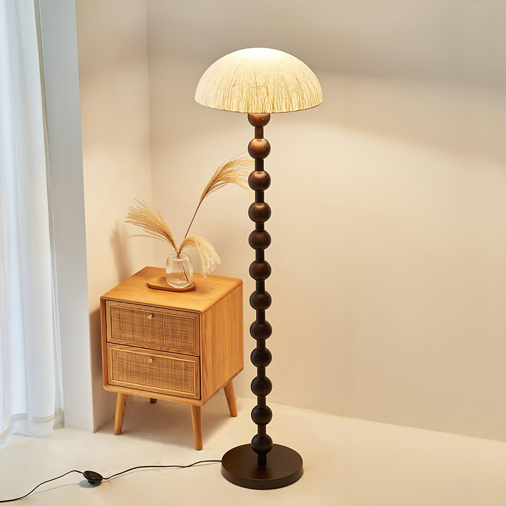 Lyliril Retro Wood Floor Lamp-Neutral Decor