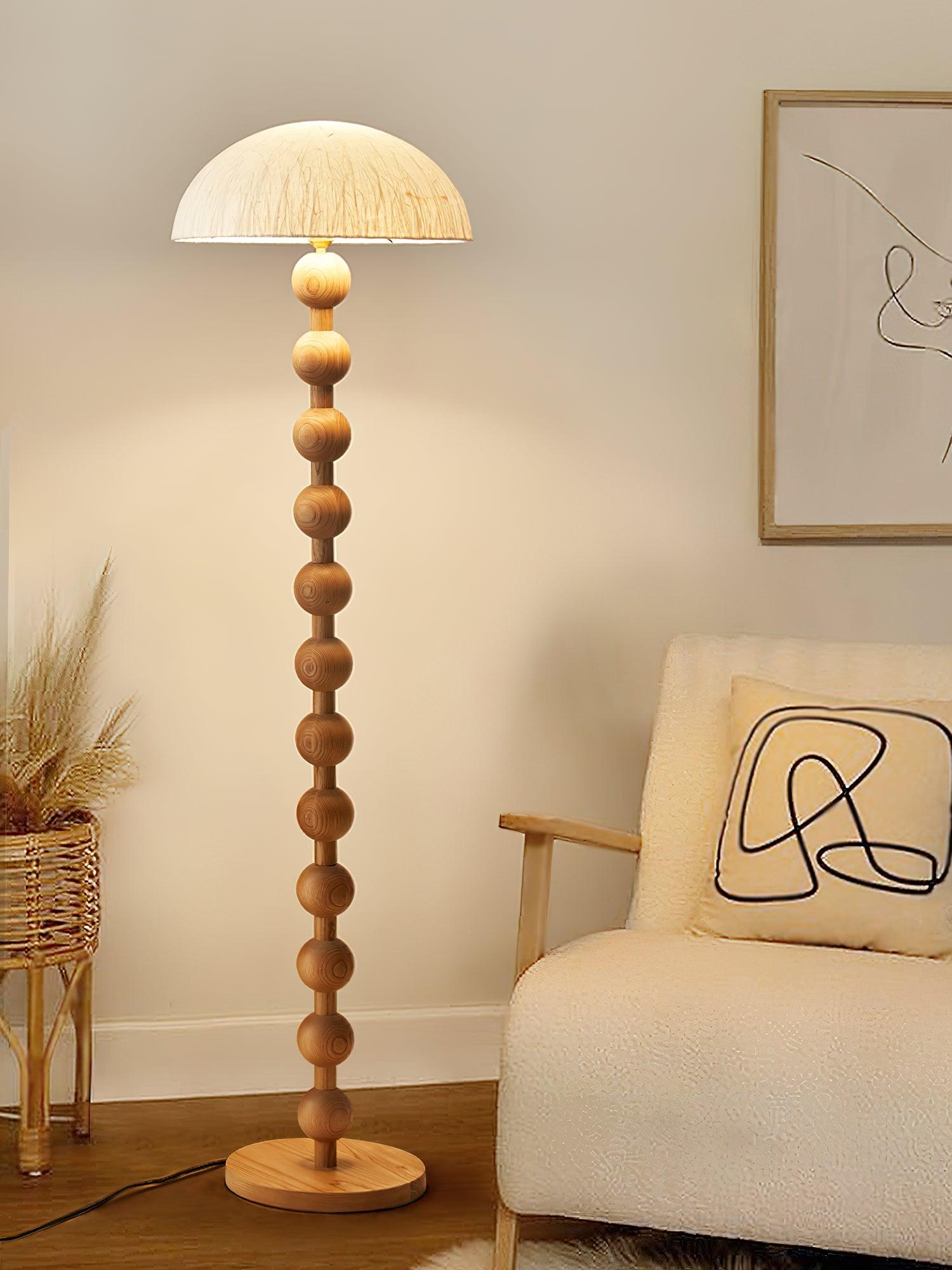 Lyliril Retro Wood Floor Lamp-Neutral Decor