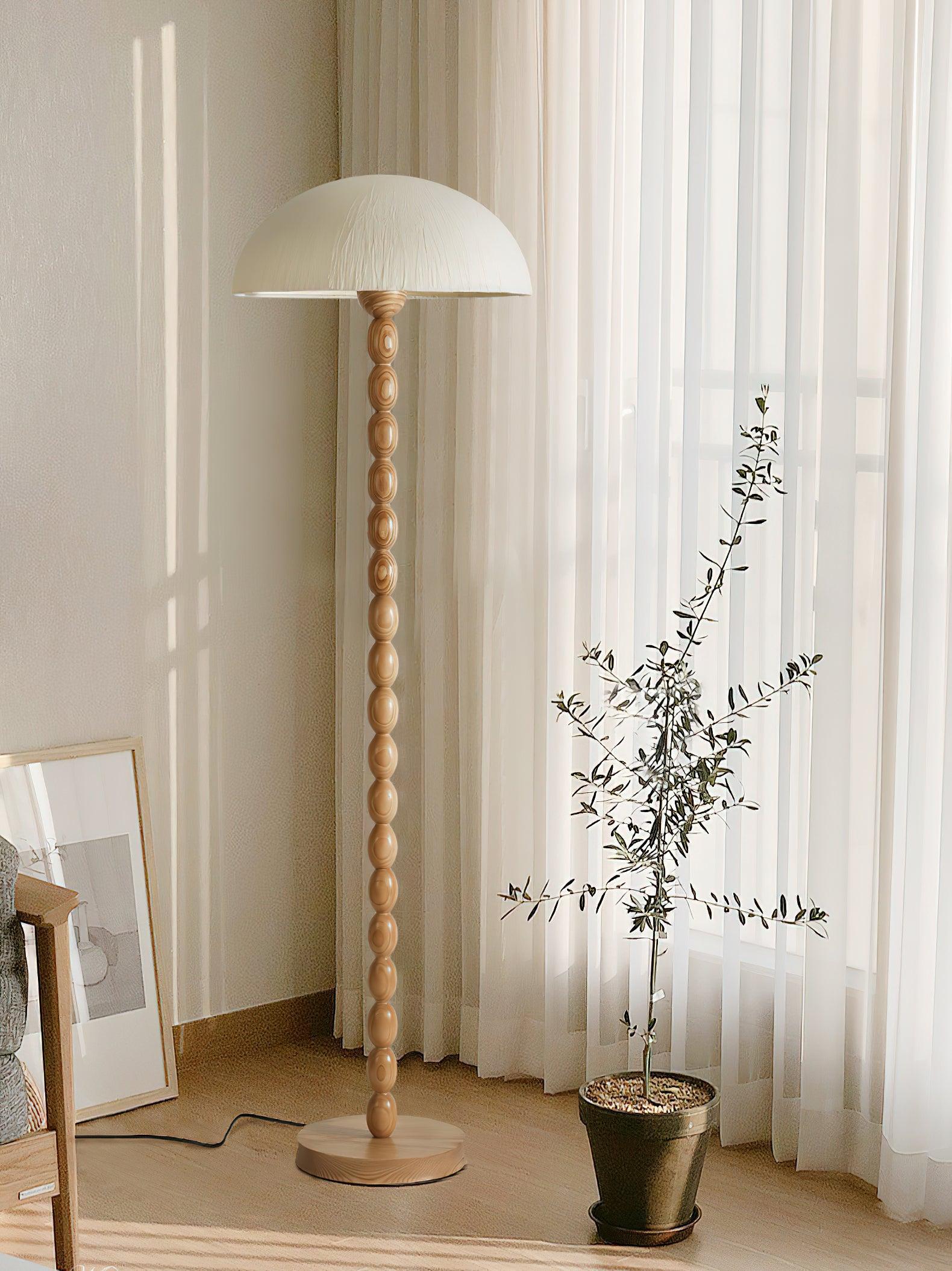 Lyliril Retro Wood Floor Lamp-Neutral Decor