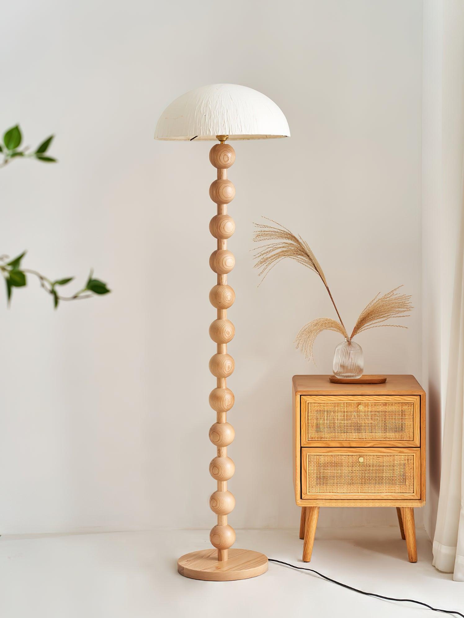 Lyliril Retro Wood Floor Lamp-Neutral Decor