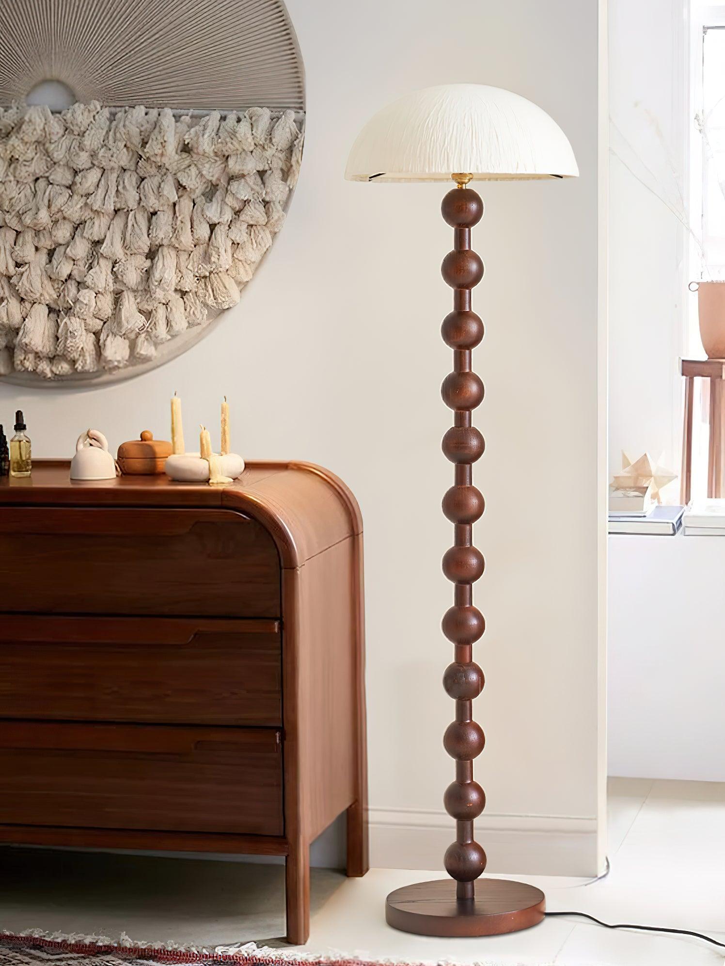 Lyliril Retro Wood Floor Lamp-Neutral Decor