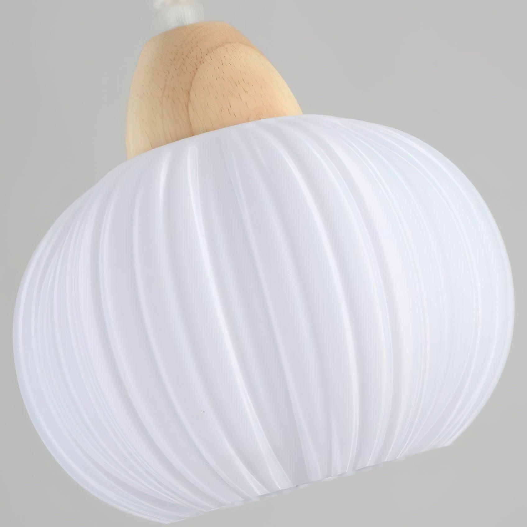 Pumpkin Modern Wood Pendant Lamp-Neutral Decor