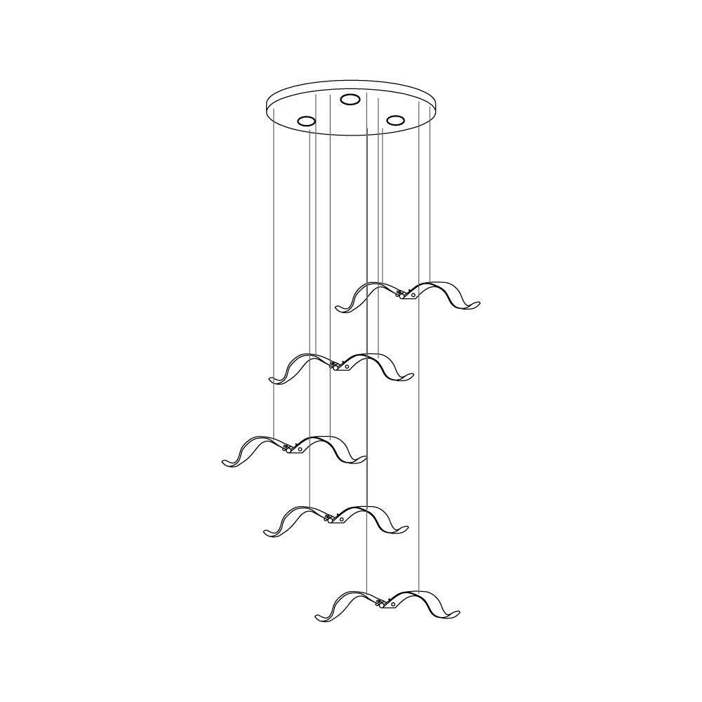 Faelis Luxury Large Seagull Glass Chandelier-Neutral Decor