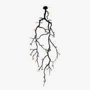 Rae Chandelier Black Branch Flower-Neutral Decor