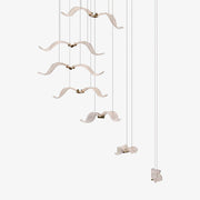 Faelis Luxury Large Seagull Glass Chandelier-Neutral Decor