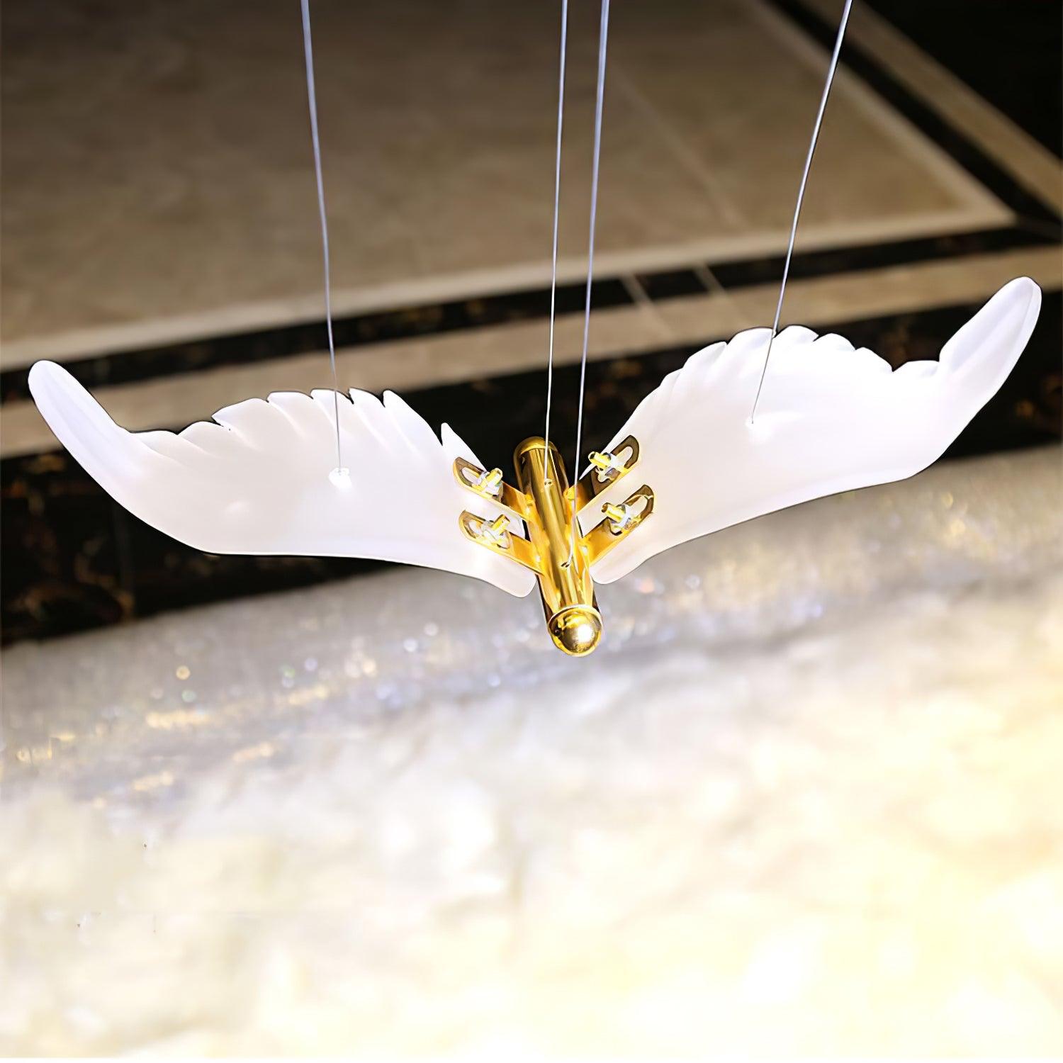 Faelis Luxury Large Seagull Glass Chandelier-Neutral Decor