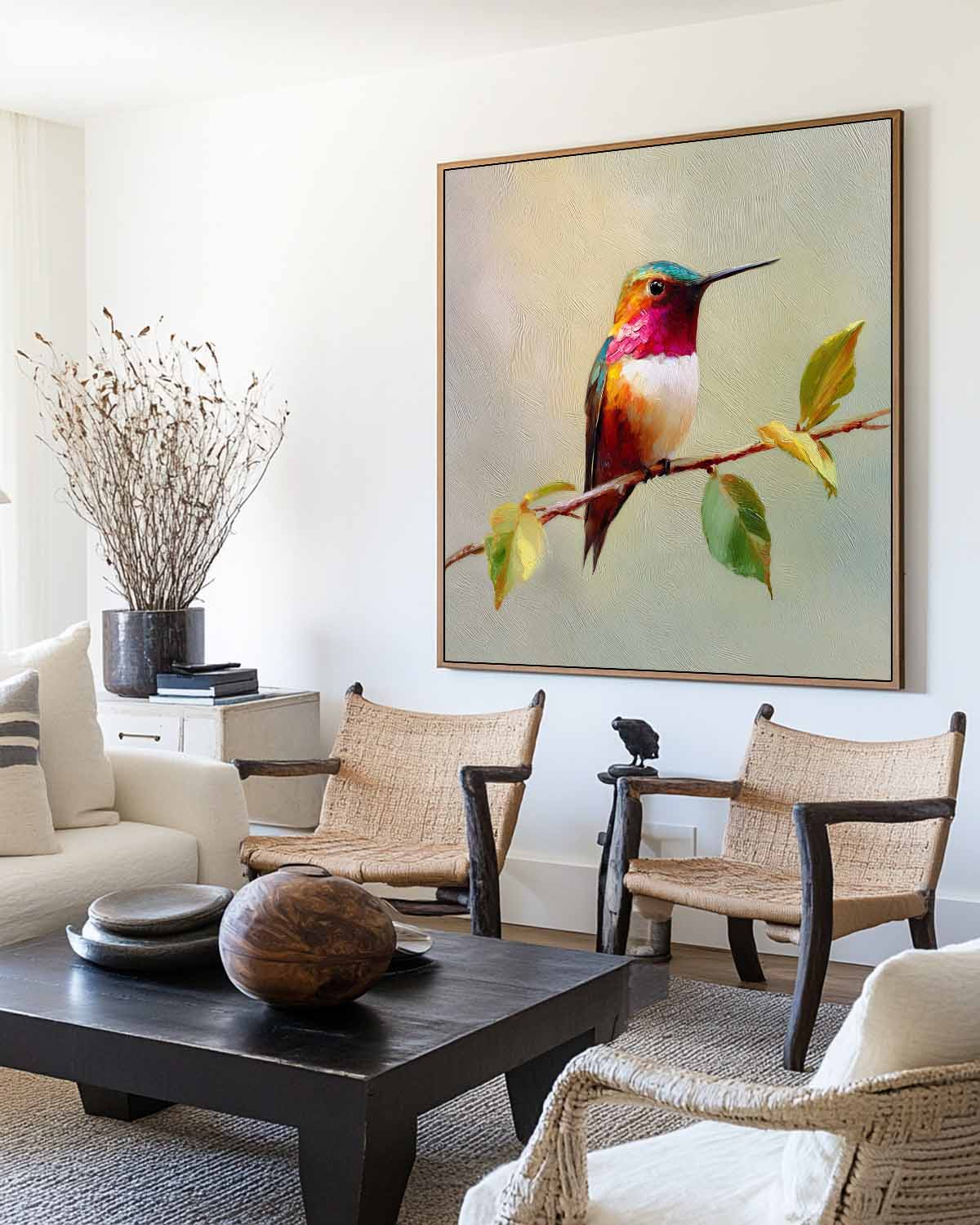 Modern Hummingbird Art ABAS321 - Neutralighting