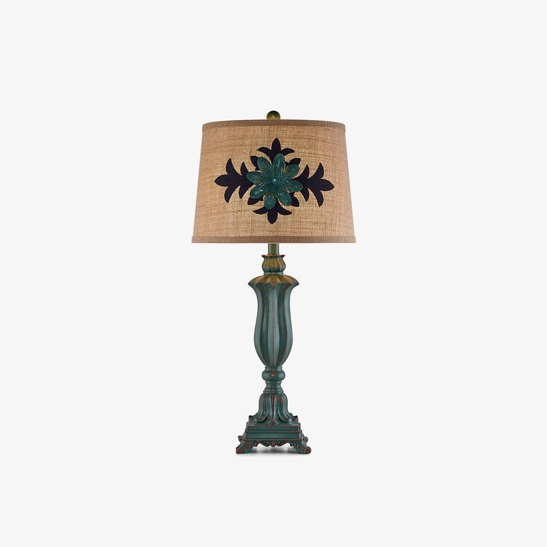 Xild Resin Fabric Table Lamp-Neutral Decor