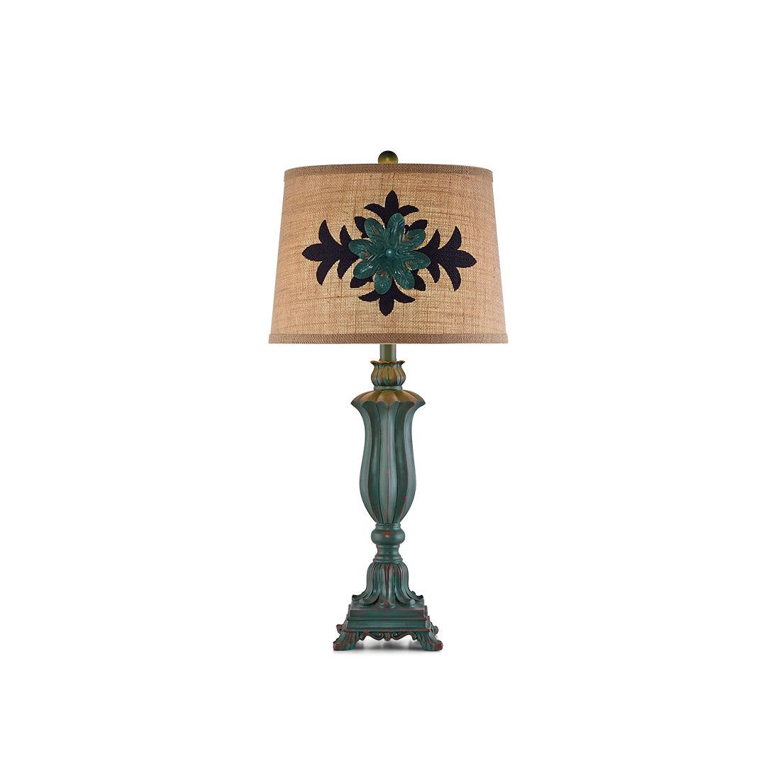 Xild Resin Fabric Table Lamp-Neutral Decor