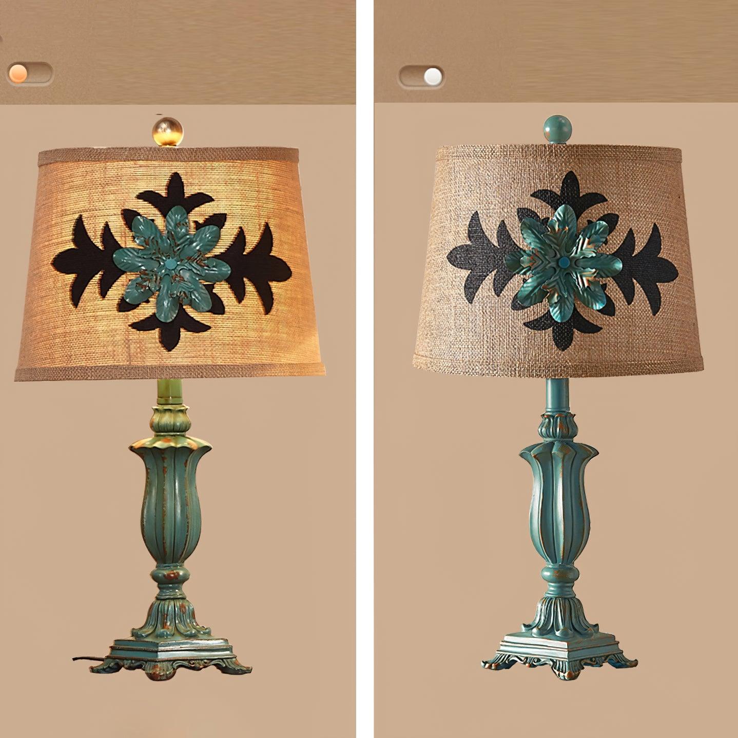 Xild Resin Fabric Table Lamp-Neutral Decor