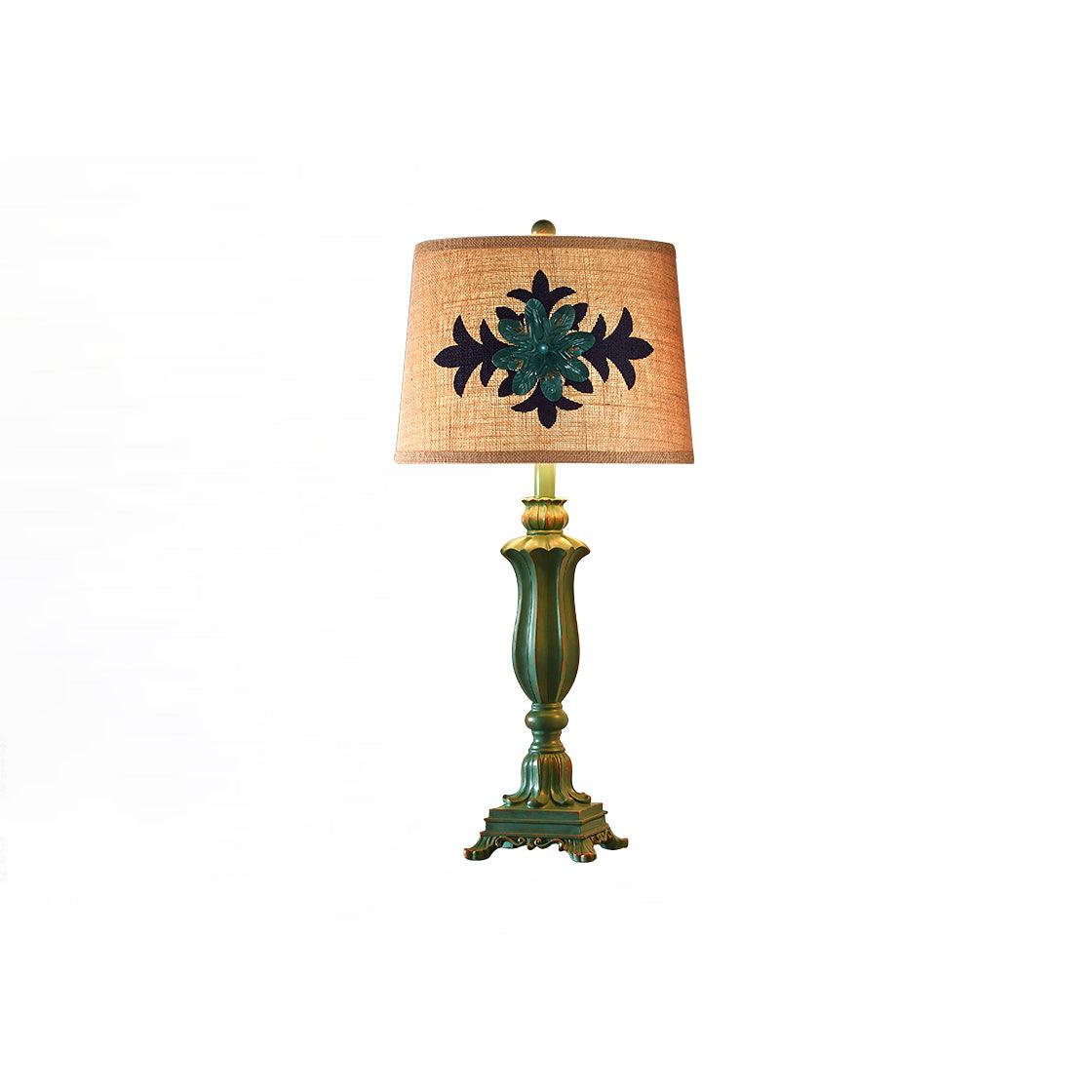 Xild Resin Fabric Table Lamp-Neutral Decor
